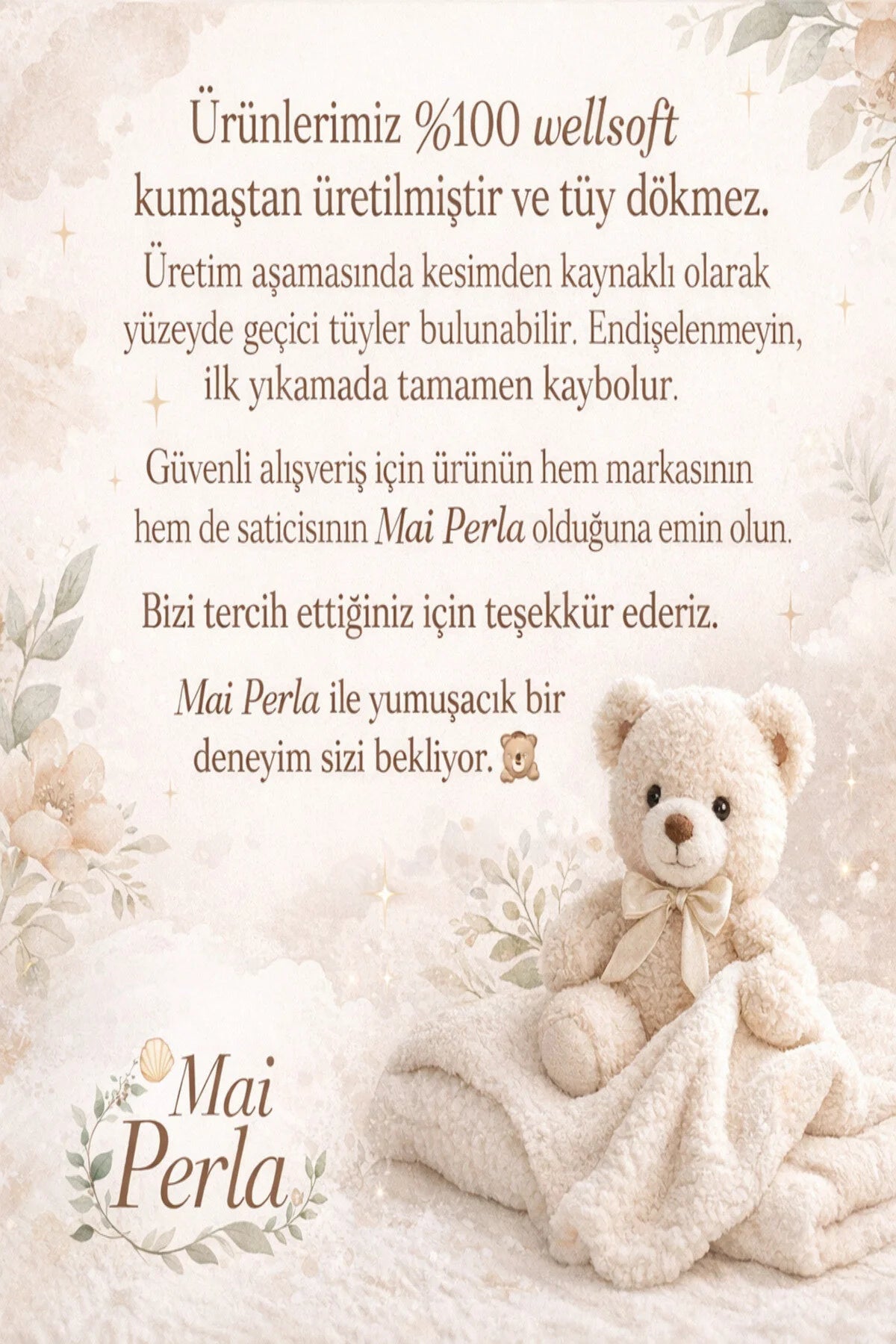 Peluş Welsoft Bebek Tulum