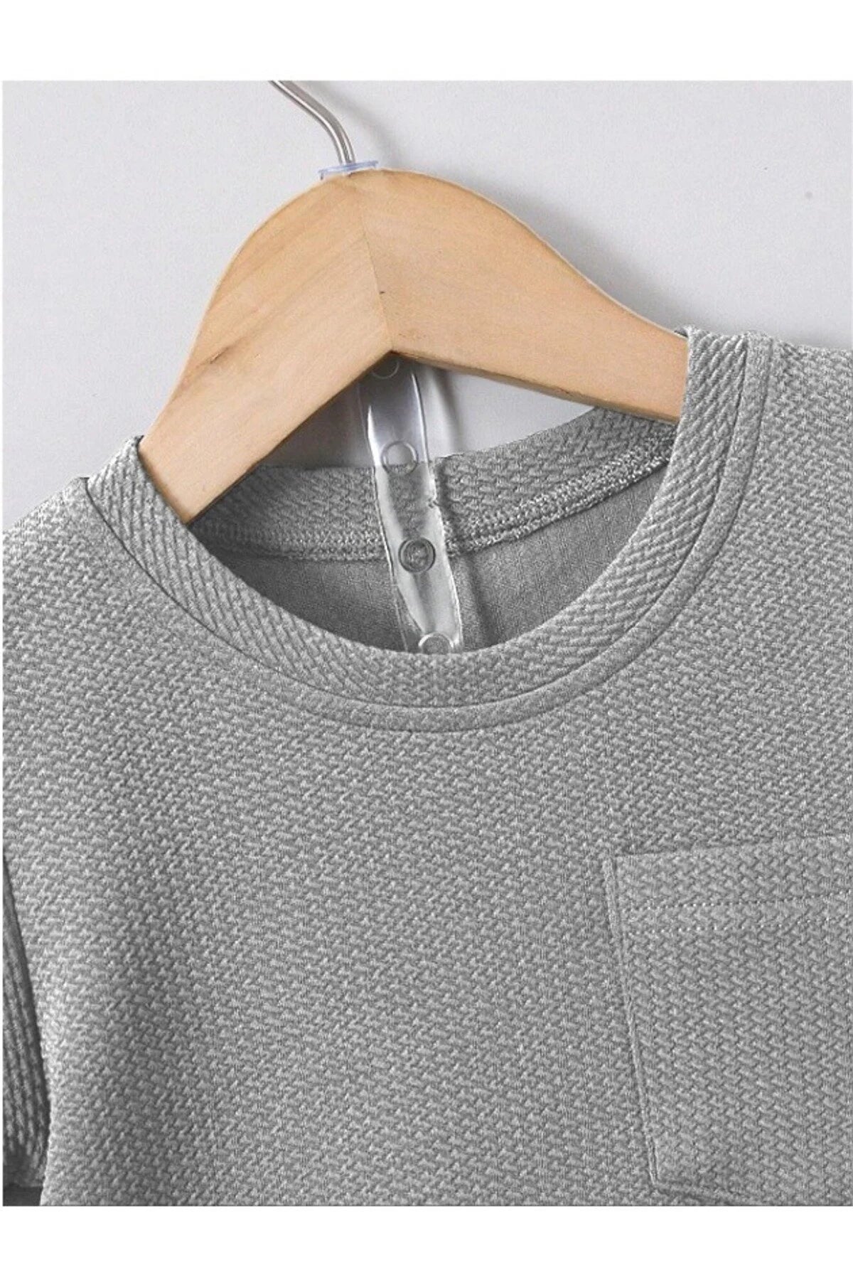 Unisex Pamuklu Waffle Kumaş Cep Detaylı Yazlık 2'li Takım (Copy)