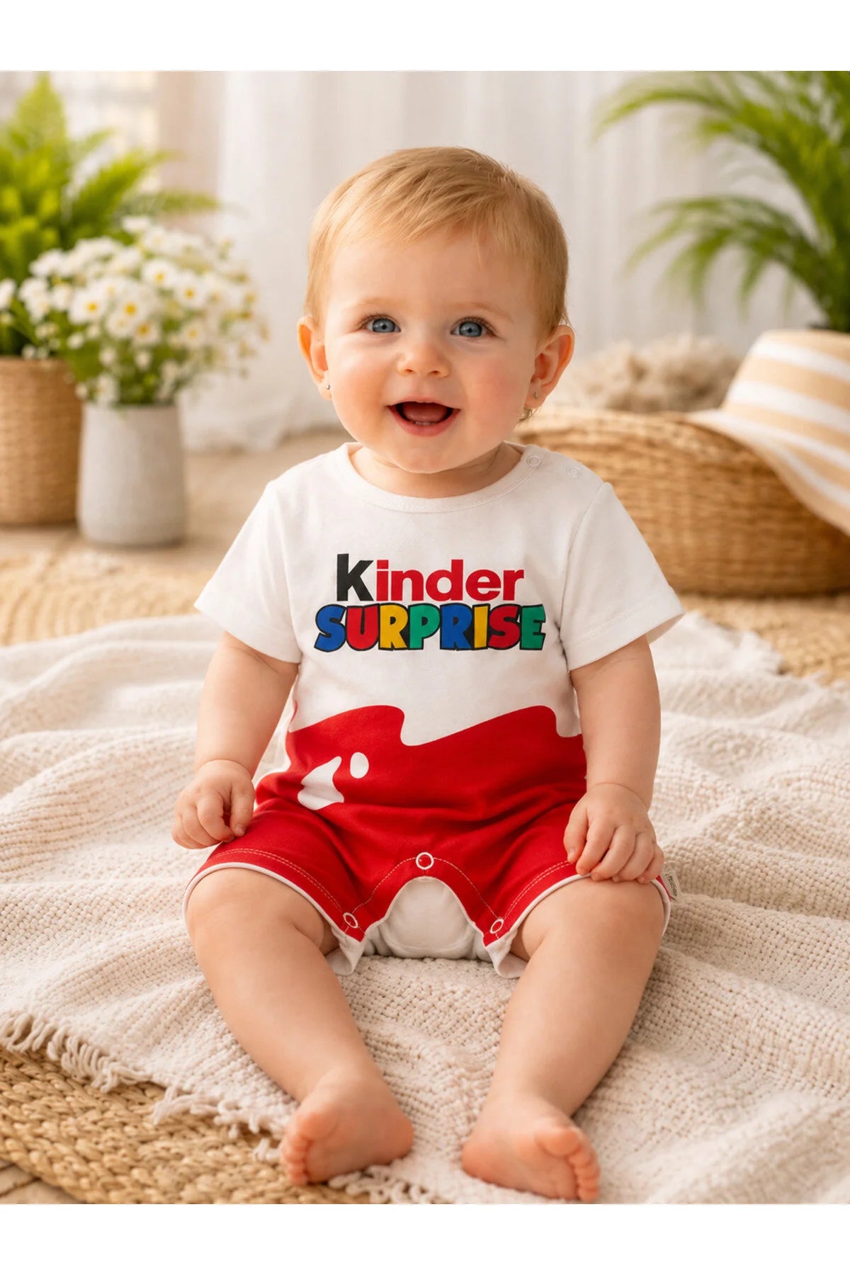 Kinder Sürpriz Kısa Kollu Tulum Takım