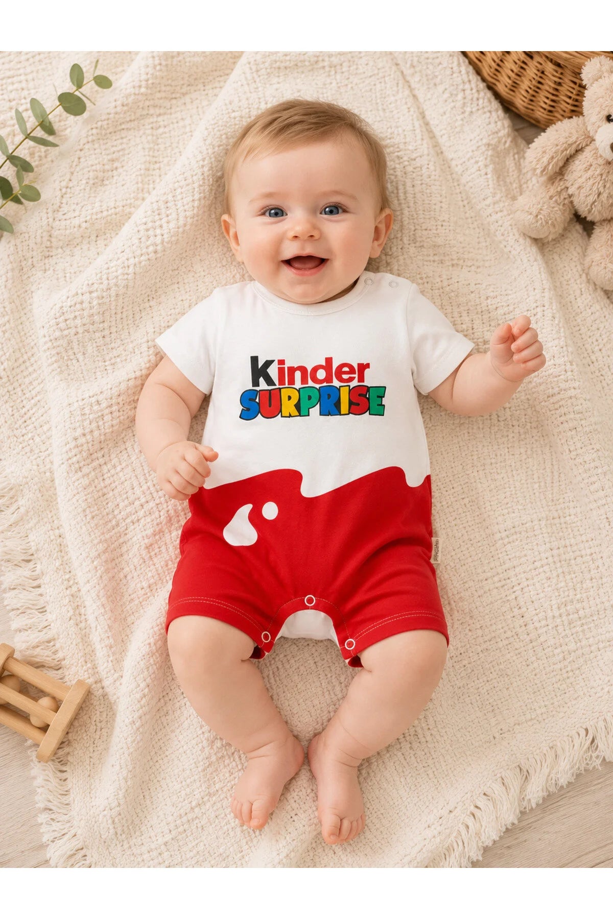 Kinder Sürpriz Kısa Kollu Tulum Takım