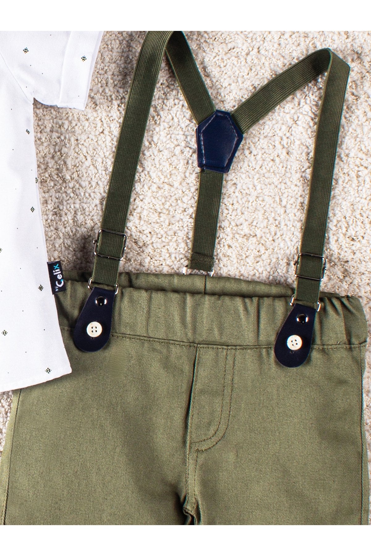 4 Parça Yazlık Erkek Çocuk Gömlekli Slopetli Özel Gün Takım