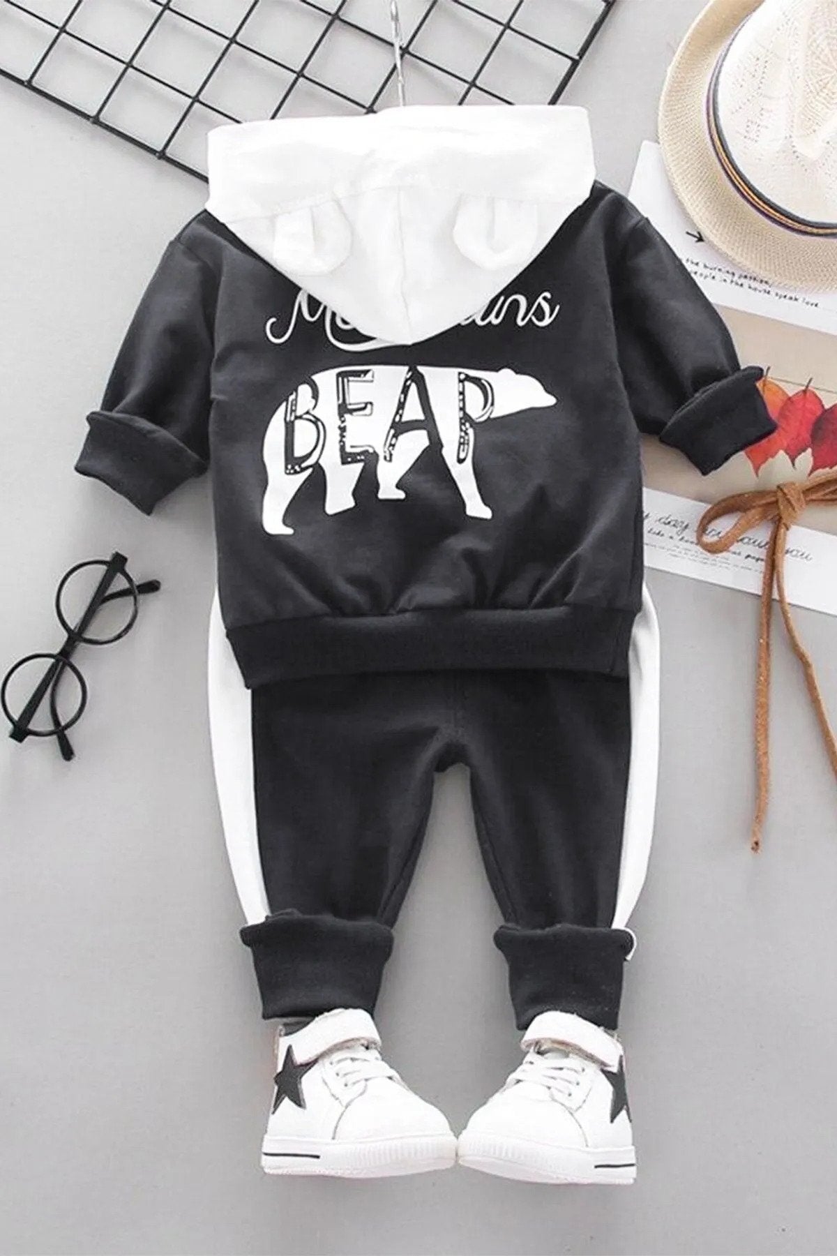 Bear Desenli 2'li Bebek Takım