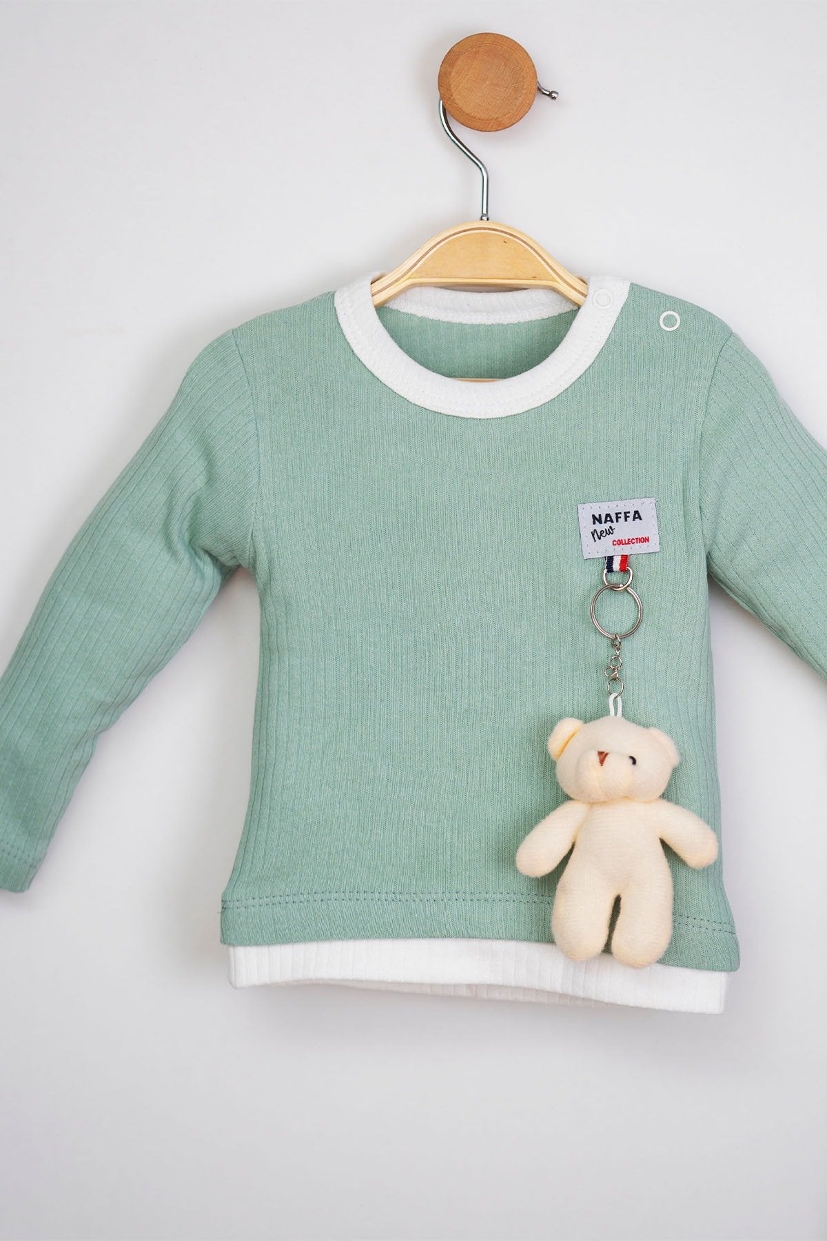 Oyuncak Ayılı 2 Parça Fitilli Kaşkorse Unisex Bebek Takım