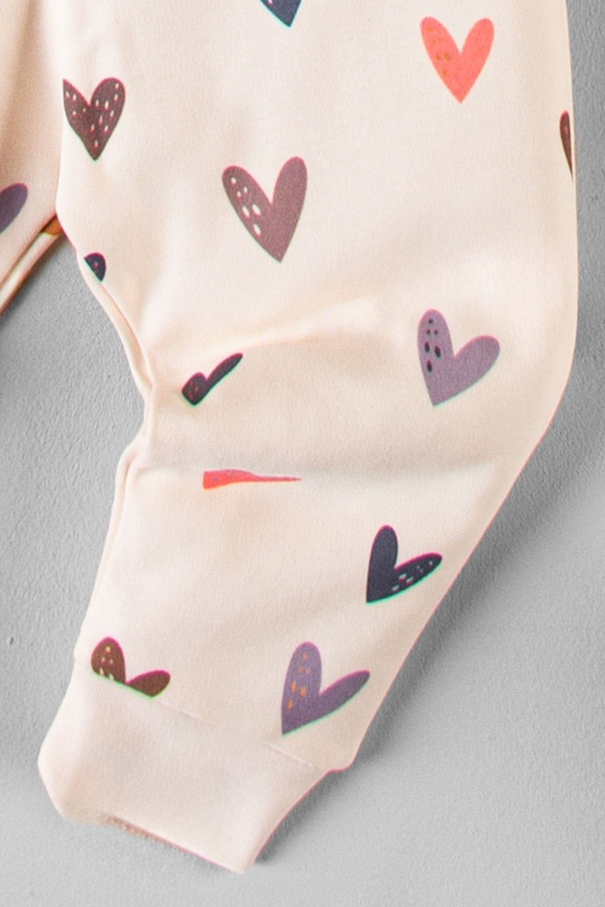 Organik Kumaş Desenli 2'li Unisex Bebek Takım