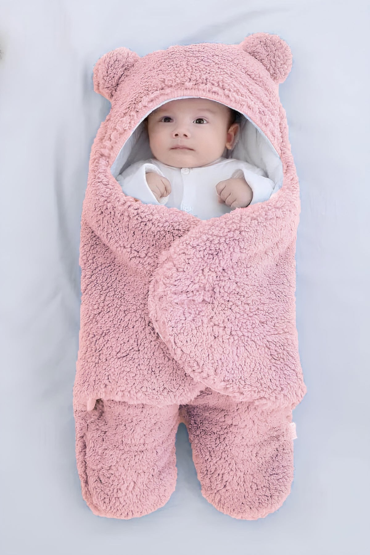 0 - 12 Ay Kulaklı Welsoft Dış Kundak Bebek Battaniye