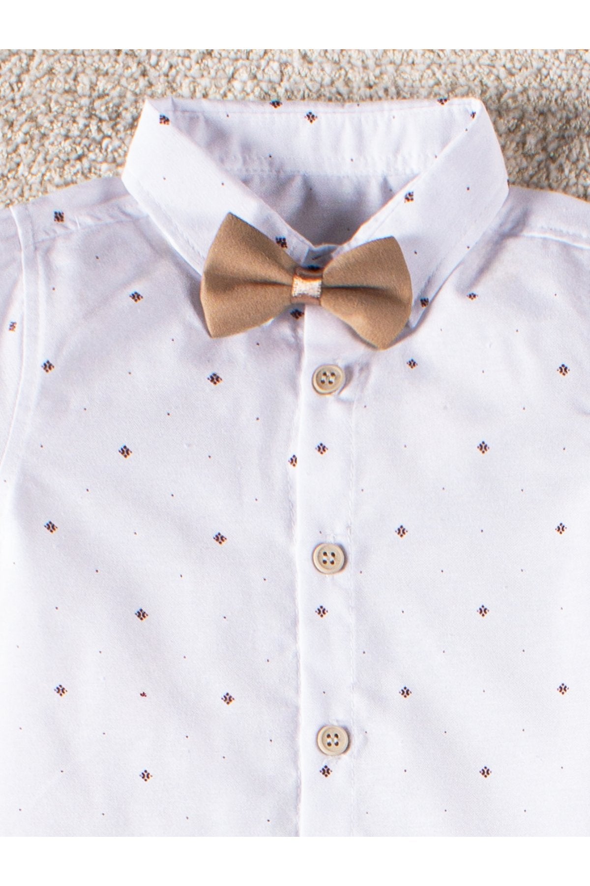 4 Parça Yazlık Erkek Çocuk Gömlekli Slopetli Özel Gün Takım