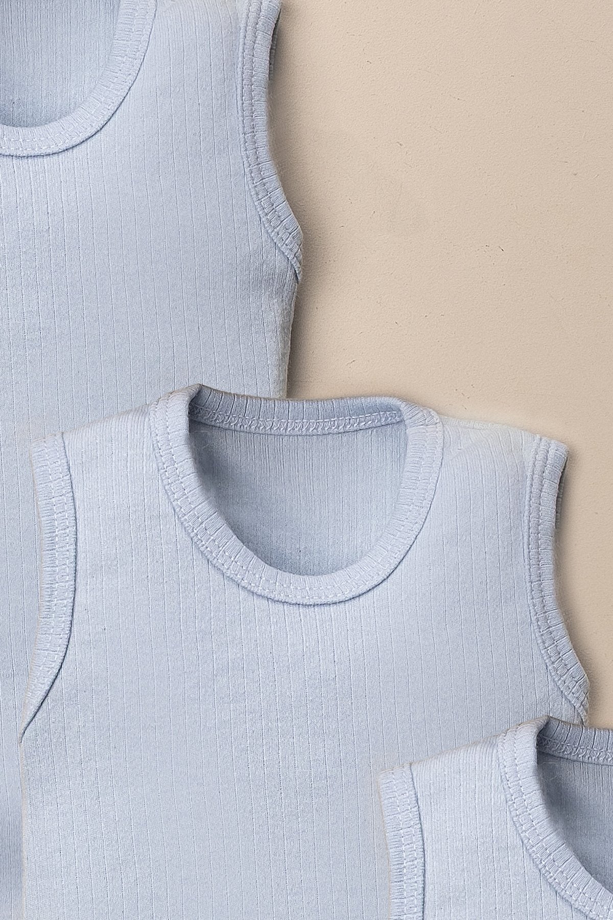 Organik Pamuklu Alttan Çıt Çıtlı 3'lü Body Seti