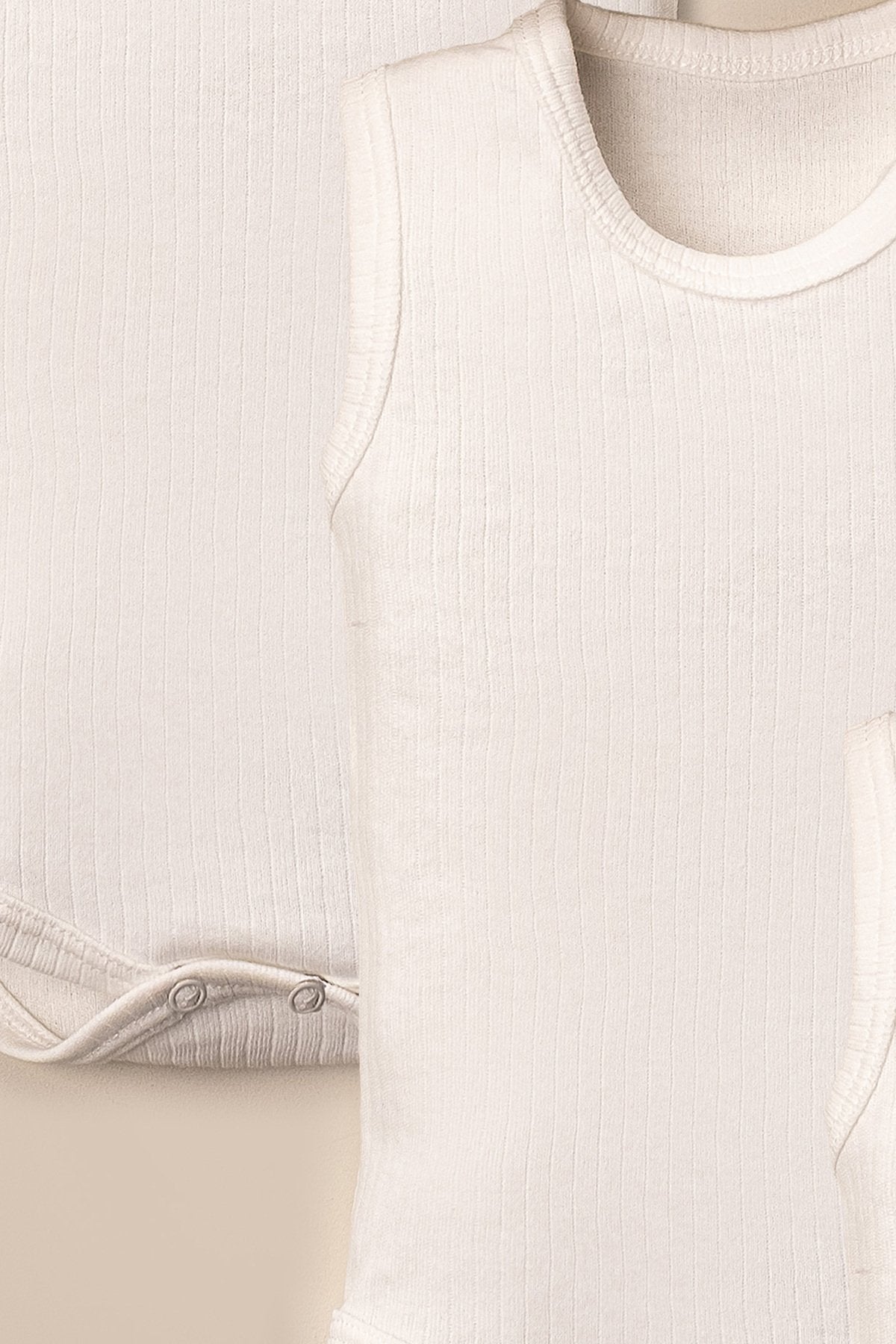 Organik Pamuklu Alttan Çıt Çıtlı 3'lü Body Seti