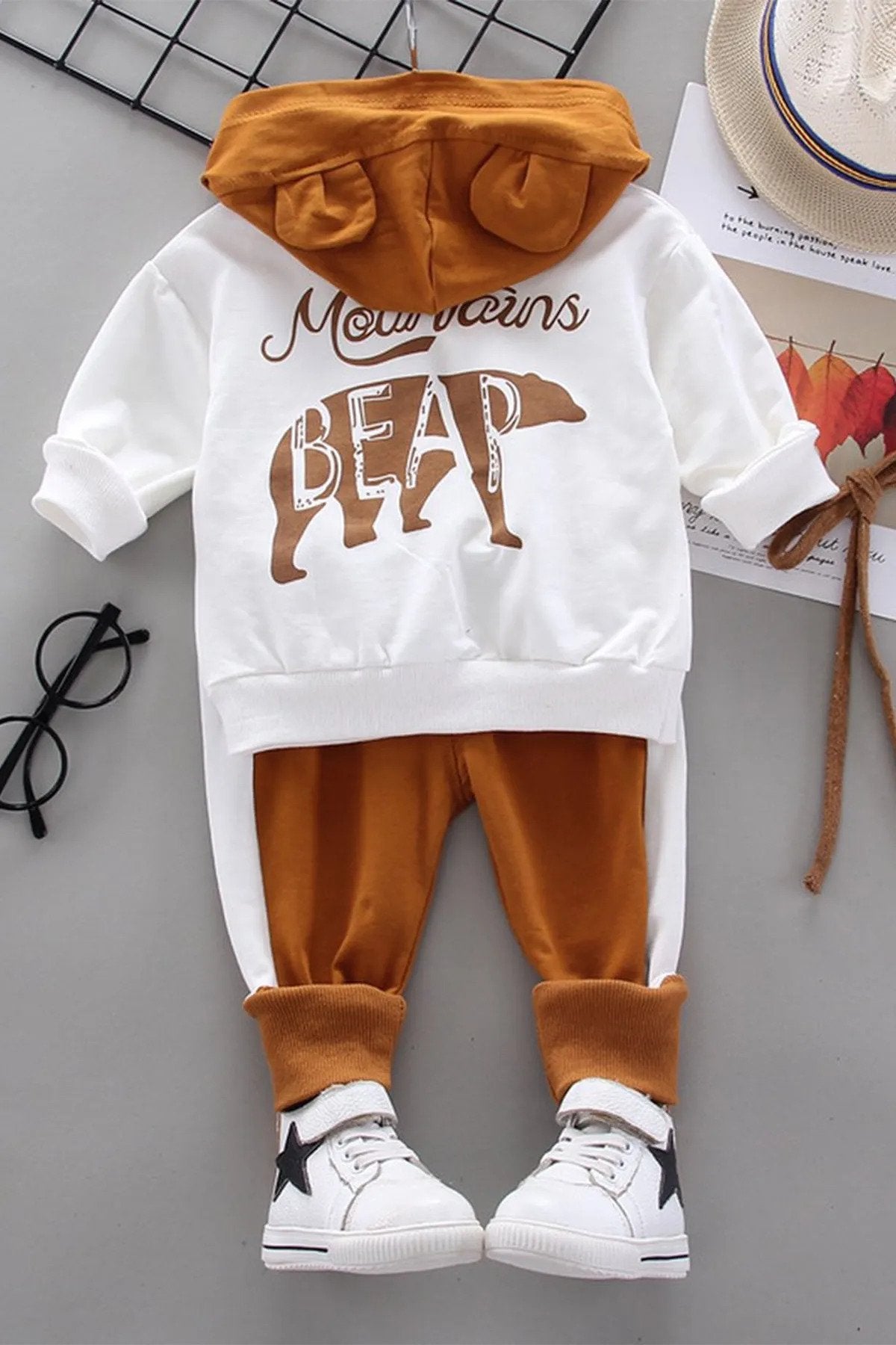 Bear Desenli 2'li Bebek Takım