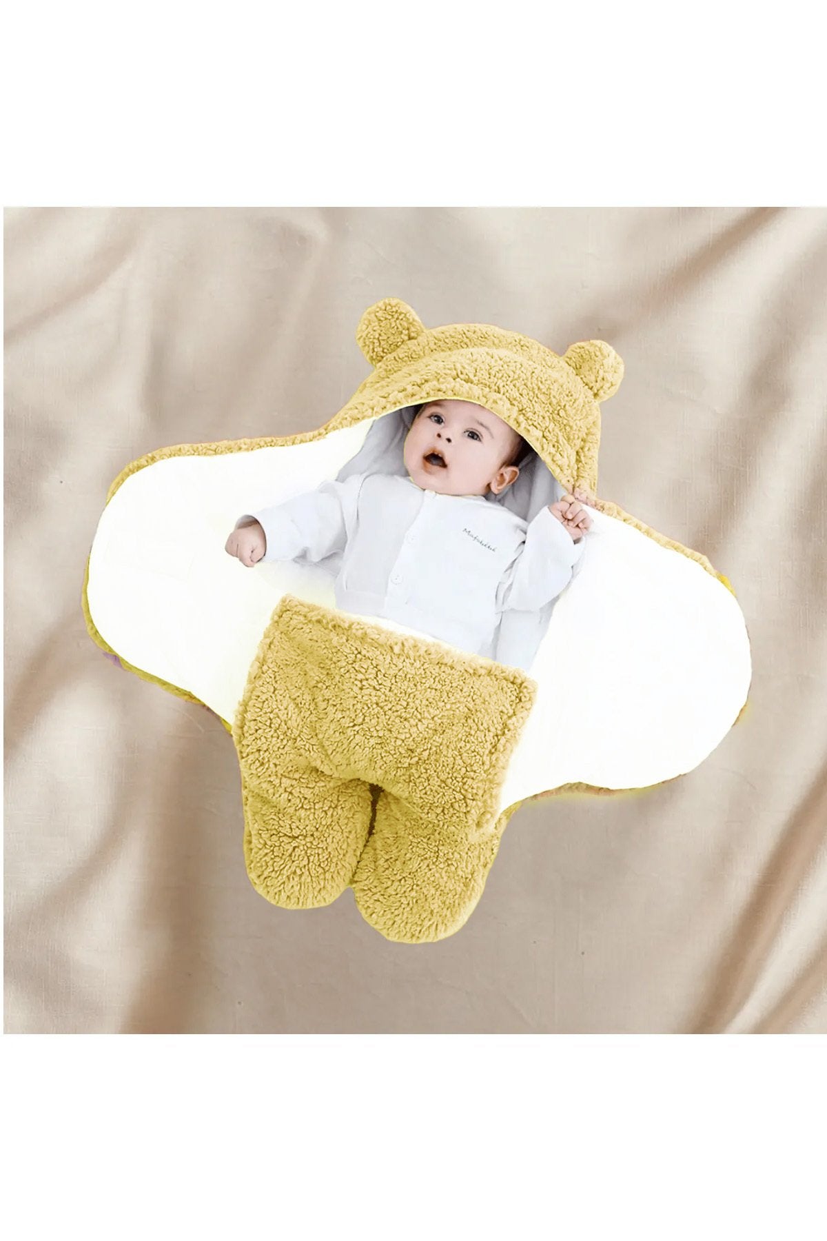 0 - 12 Ay Kulaklı Welsoft Dış Kundak Bebek Battaniye