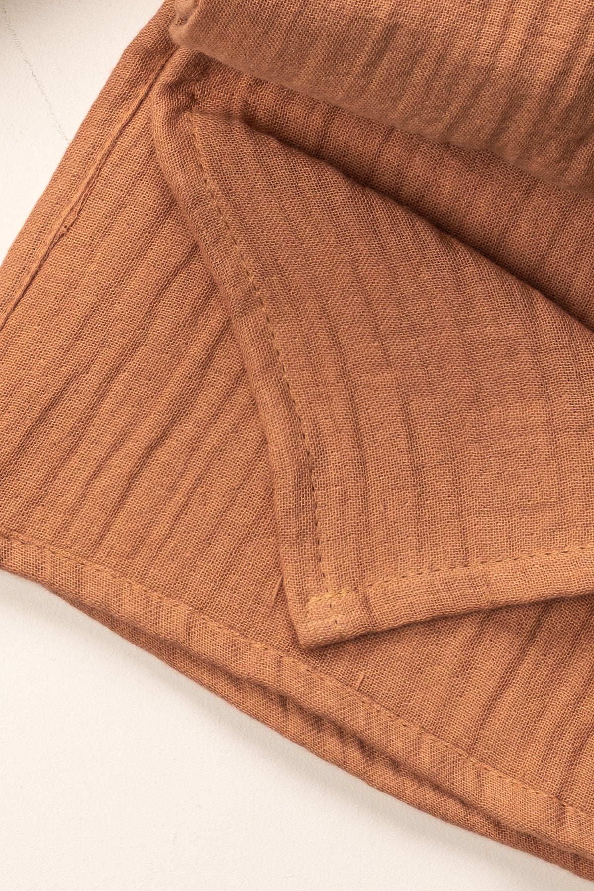 4 Kat Müslin Organik Pamuk 90x90 Naturel Bebek Çocuk Battaniye