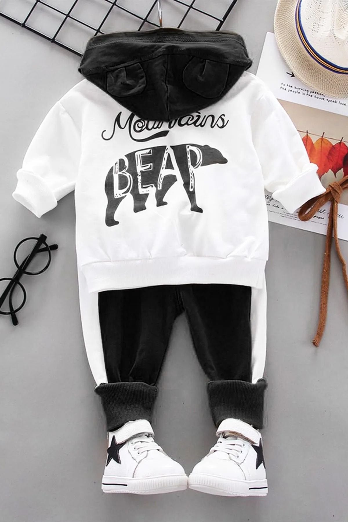 Bear Desenli 2'li Bebek Takım