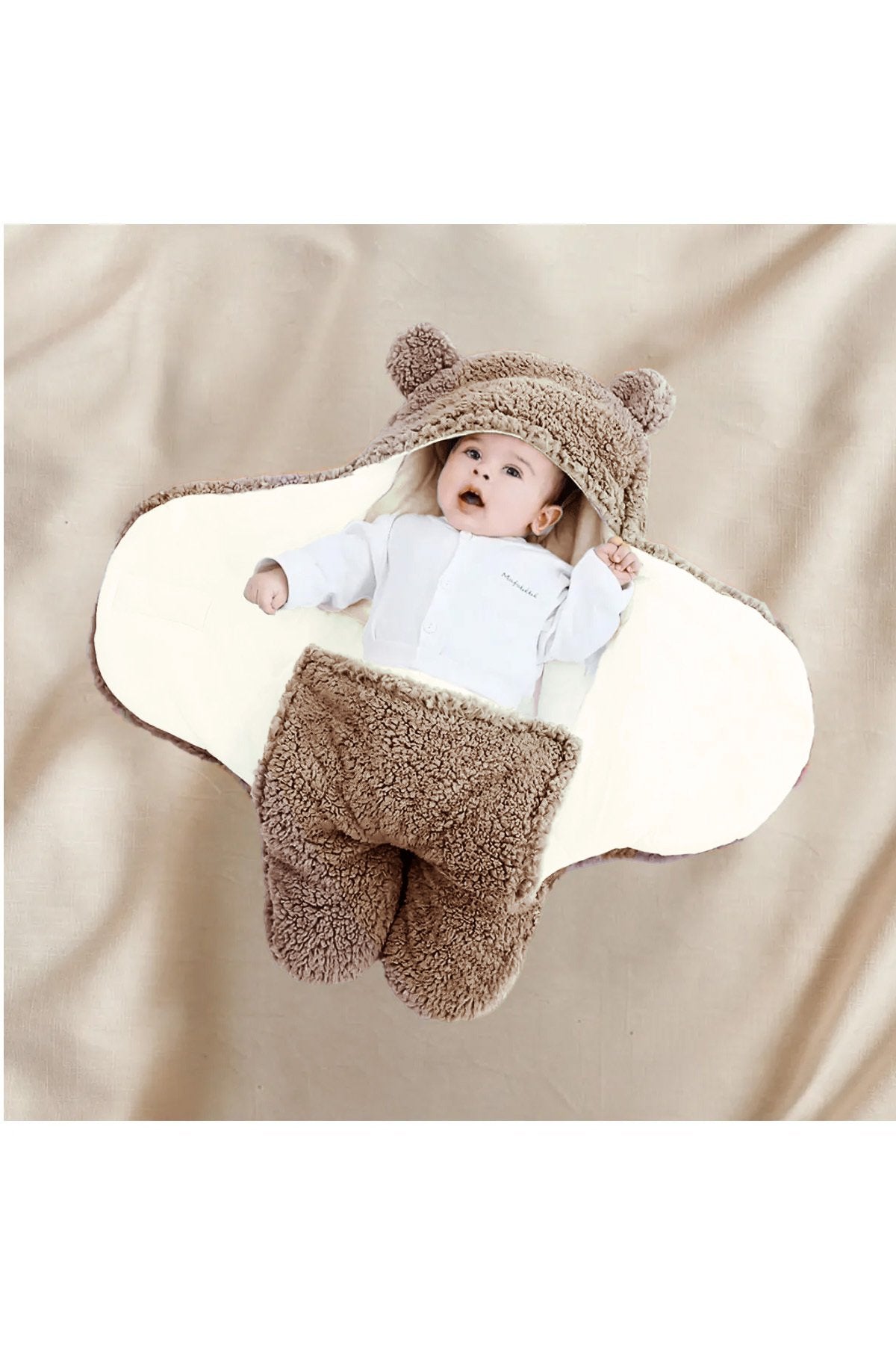 0 - 12 Ay Kulaklı Welsoft Dış Kundak Bebek Battaniye