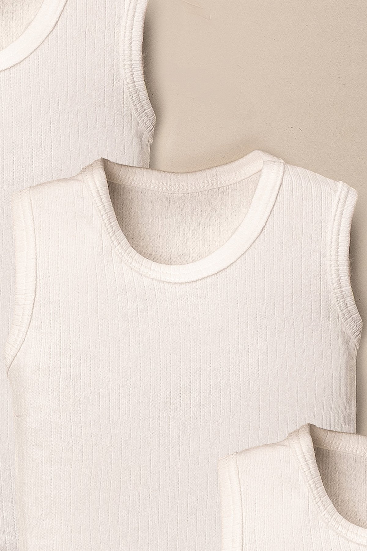 Organik Pamuklu Alttan Çıt Çıtlı 3'lü Body Seti