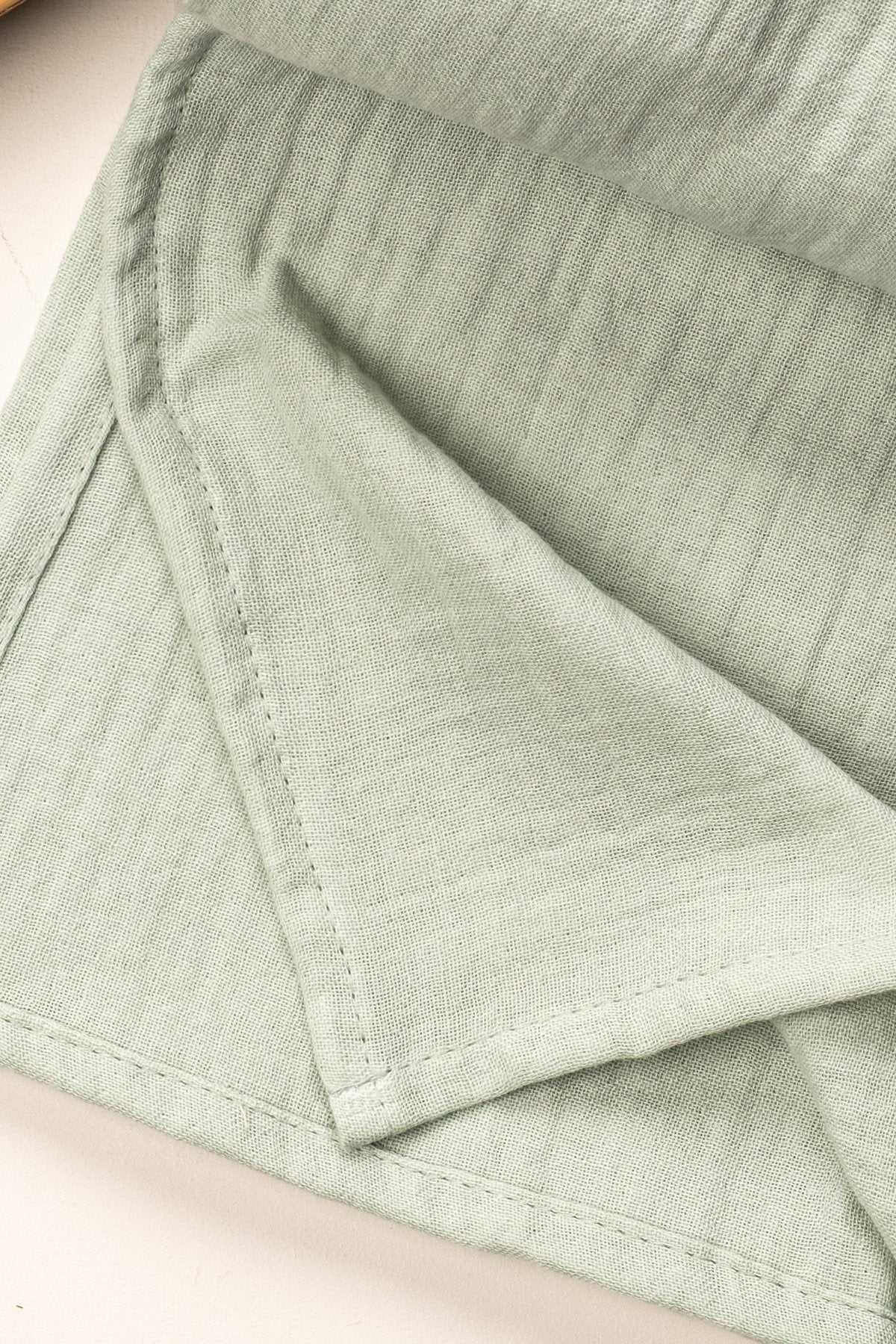 4 Kat Müslin Organik Pamuk 90x90 Naturel Bebek Çocuk Battaniye