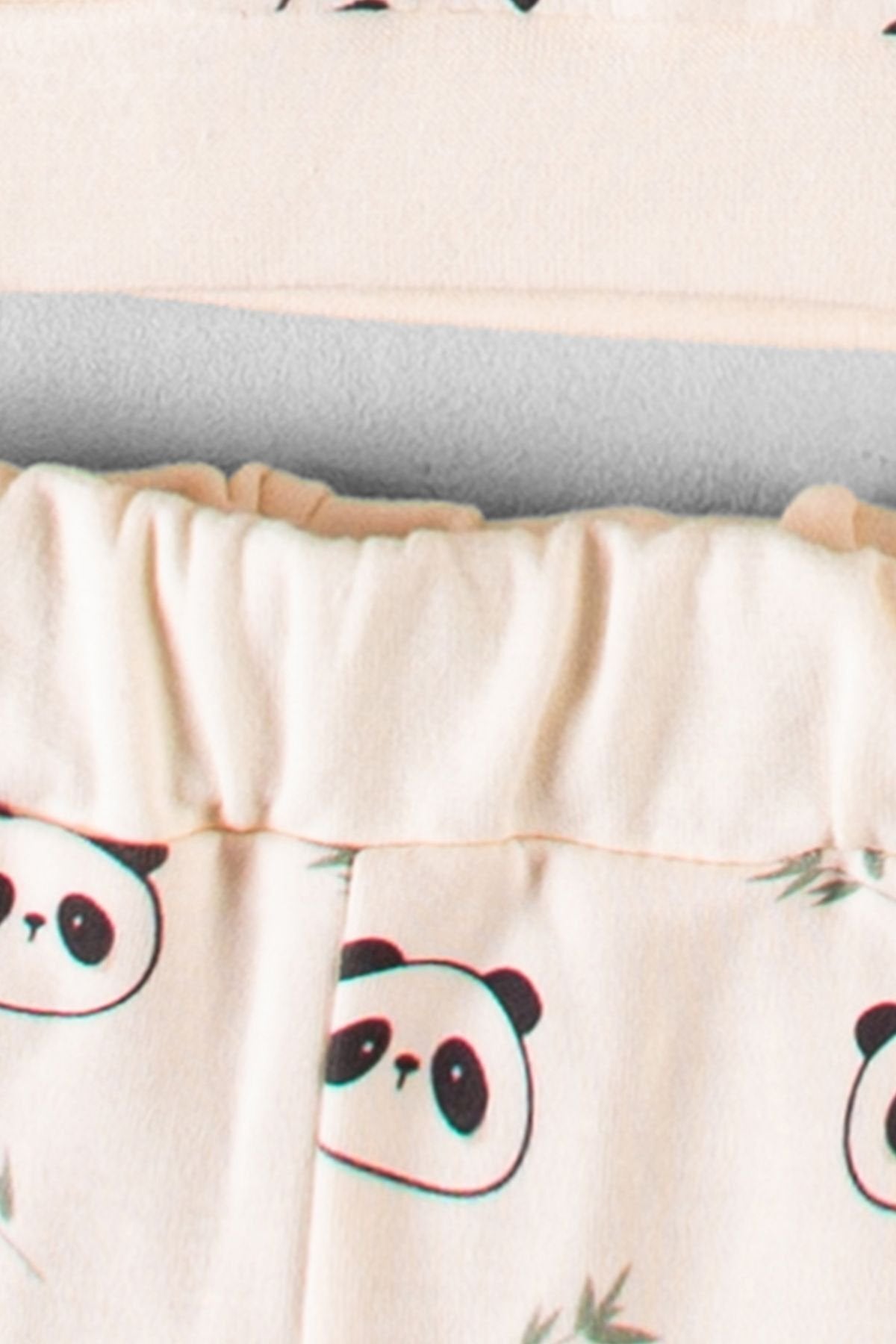 Organik Kumaş Desenli 2'li Unisex Bebek Takım