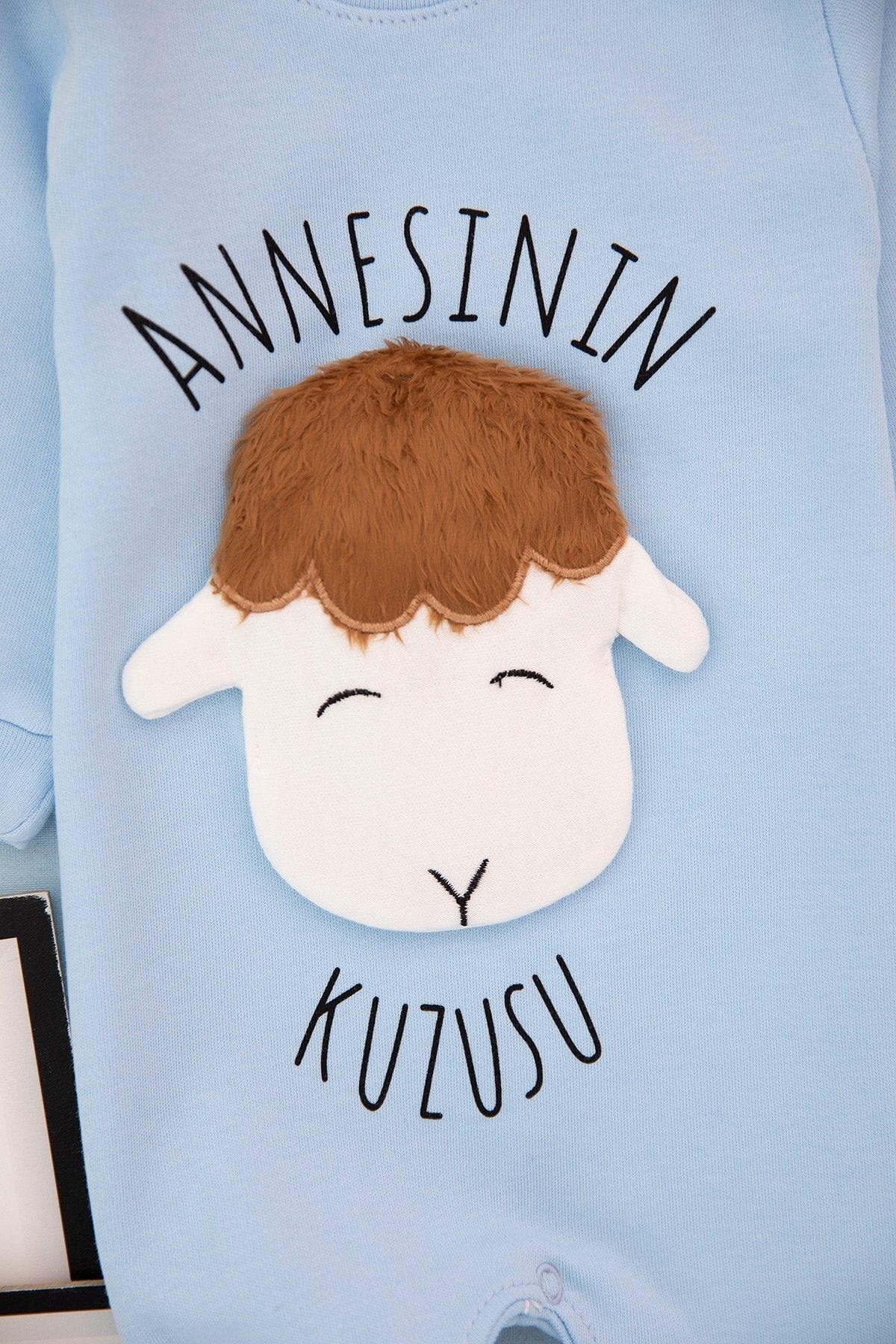 Annesinin Kuzusu Baskılı Pembe Bebek Takım