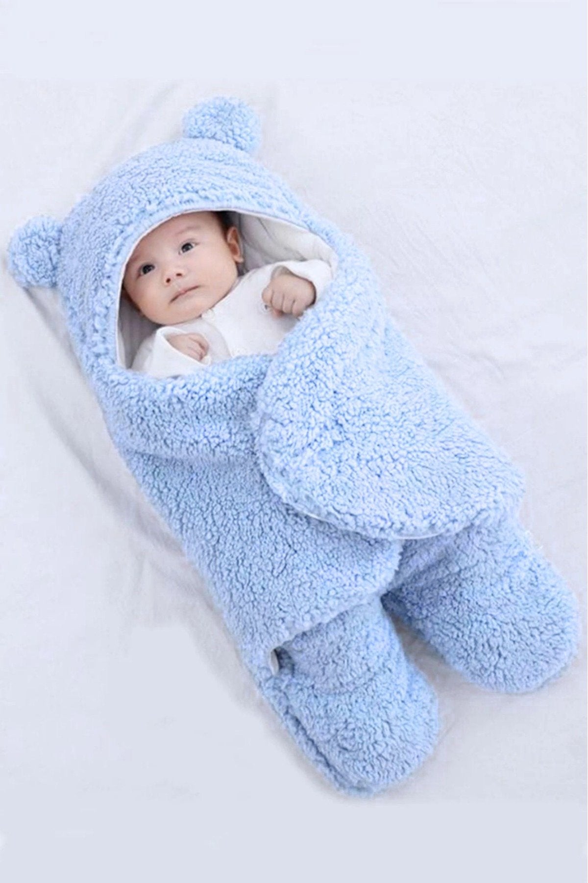 0 - 12 Ay Kulaklı Welsoft Dış Kundak Bebek Battaniye