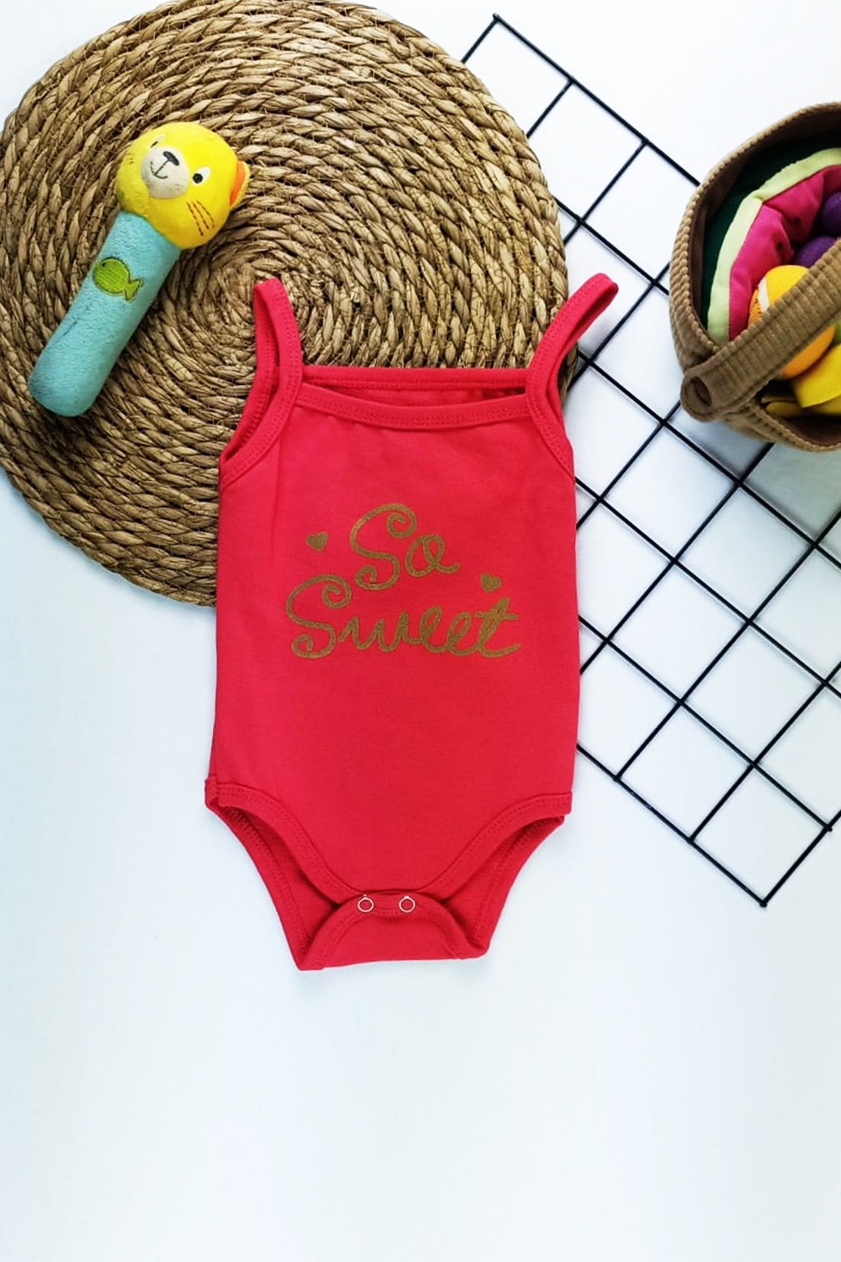 Kız Bebek Ip Askılı Body Zıbın
