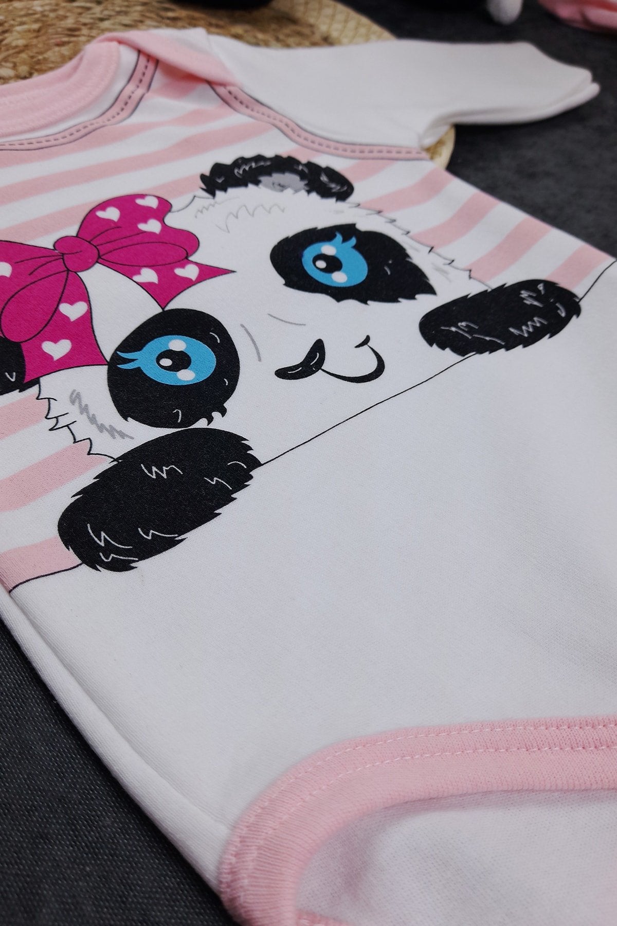 Unisex Bebek Sarı Kaplan Zıbın Takımı 3'lü