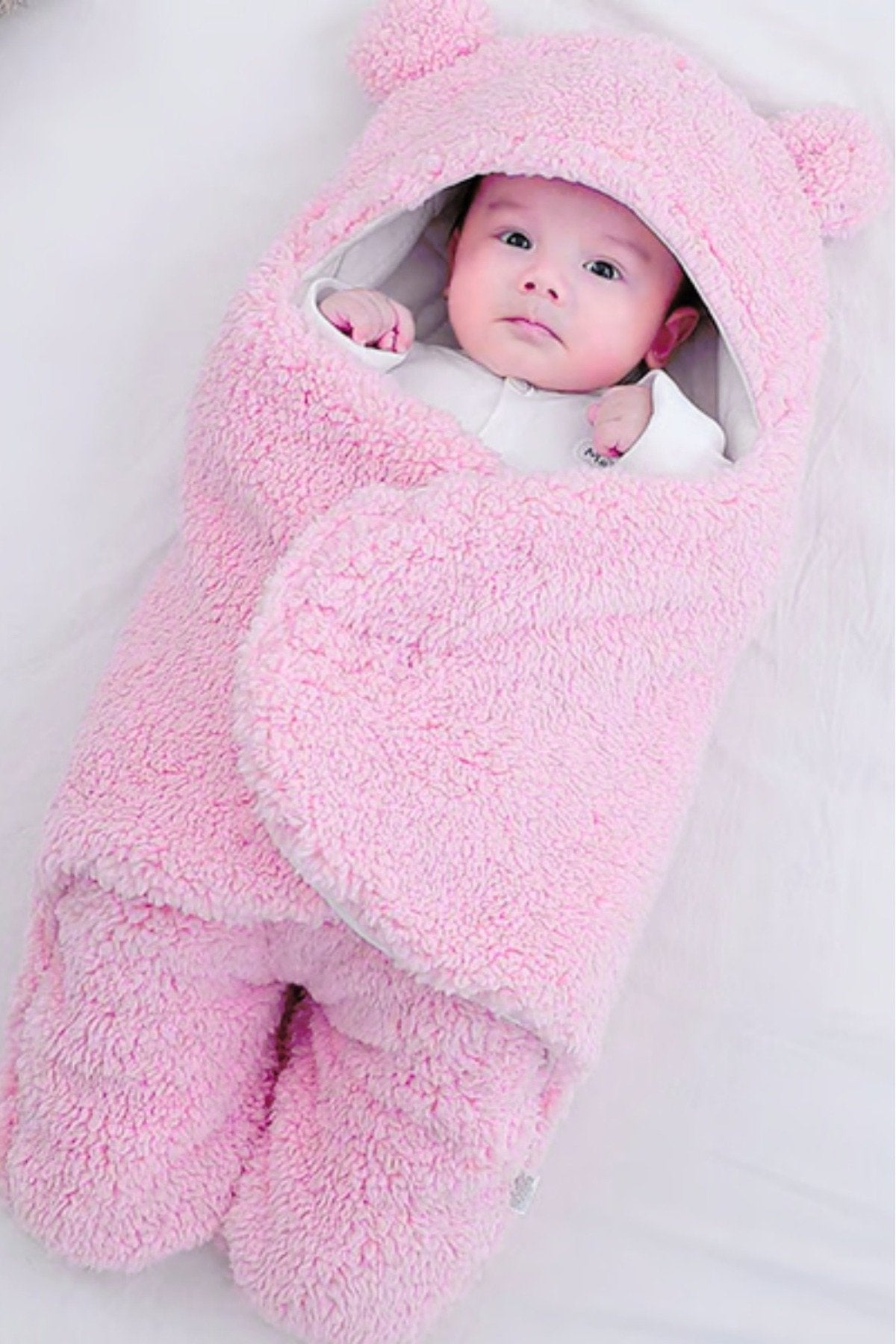 0 - 12 Ay Kulaklı Welsoft Dış Kundak Bebek Battaniye