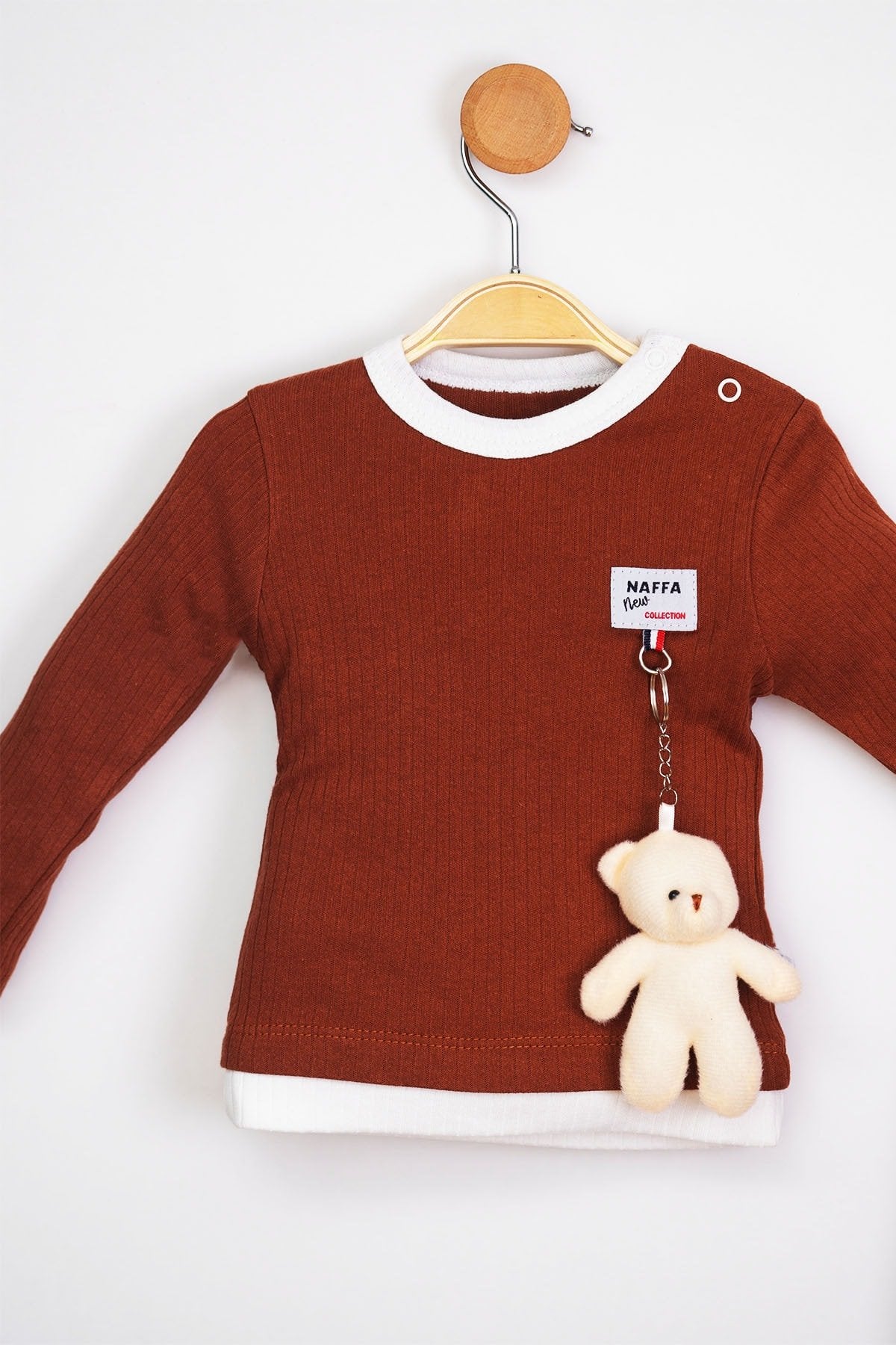 Oyuncak Ayılı 2 Parça Fitilli Kaşkorse Unisex Bebek Takım