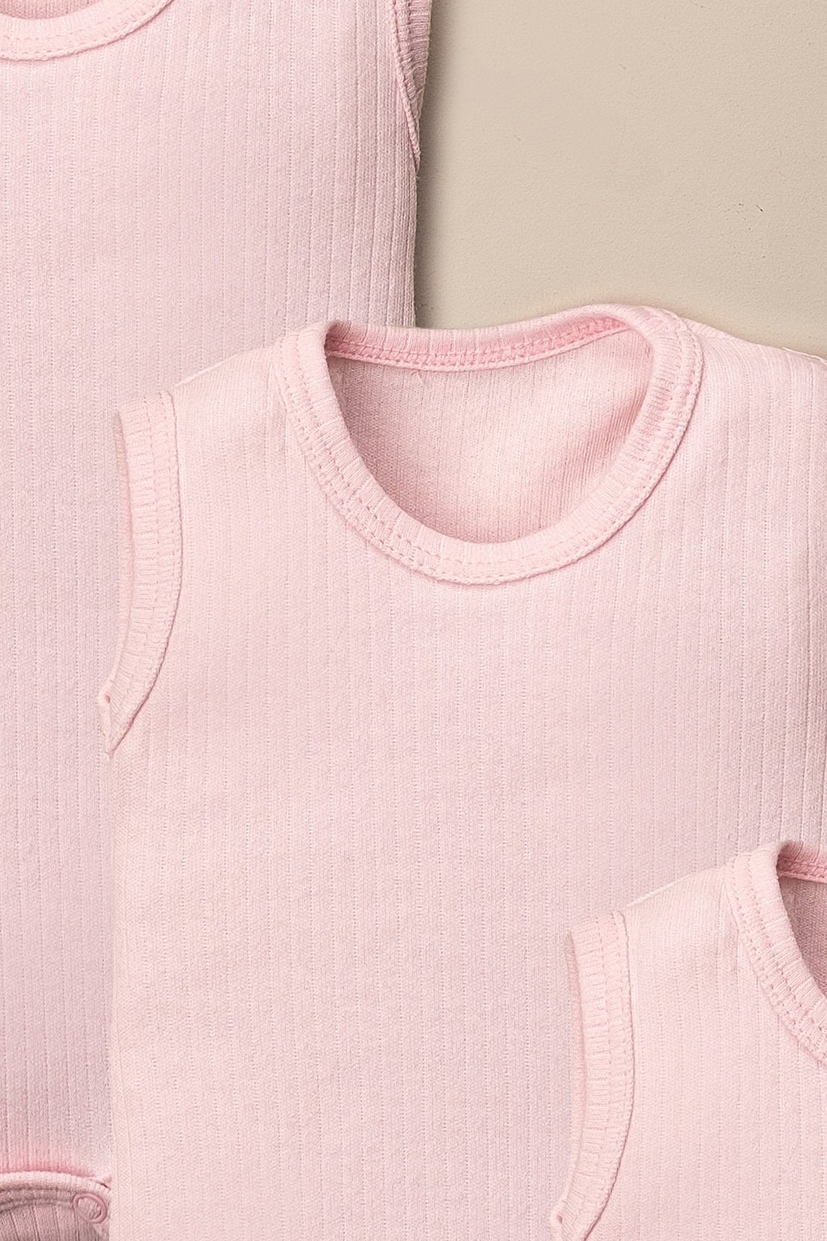 Organik Pamuklu Alttan Çıt Çıtlı 3'lü Body Seti