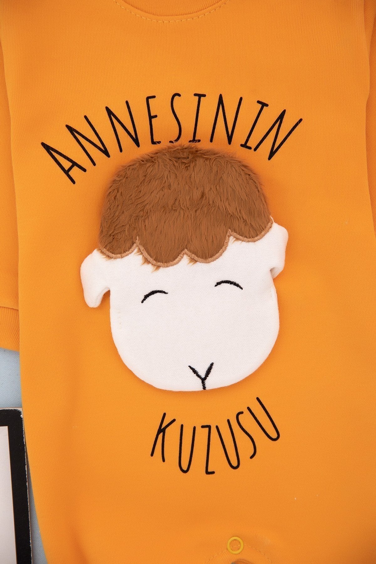 Annesinin Kuzusu Baskılı Pembe Bebek Takım
