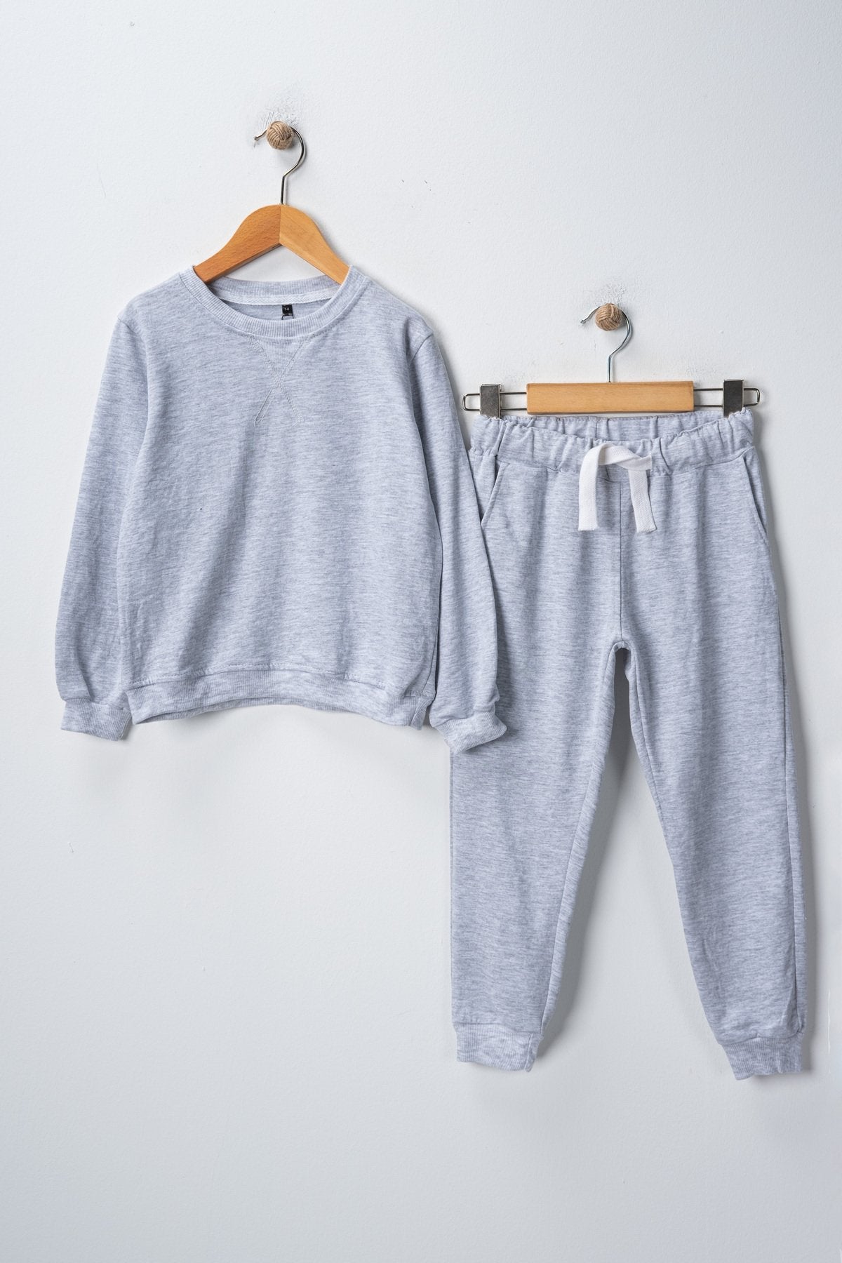Düz Organik  Sweatshirt Takım 5-13 Yaş Çocuk Giyim
