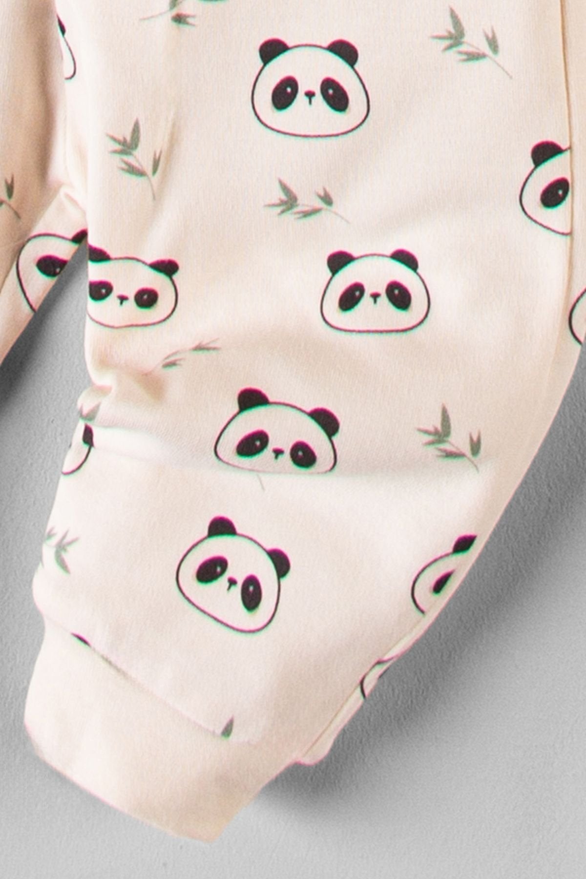 Organik Kumaş Desenli 2'li Unisex Bebek Takım