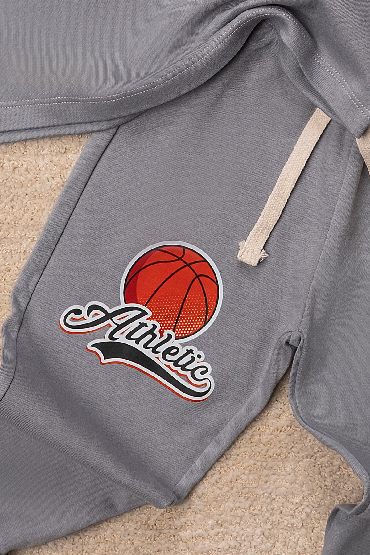 Basketbol Desenli Alt Üst Eşofman Takımı Çocuk Takım