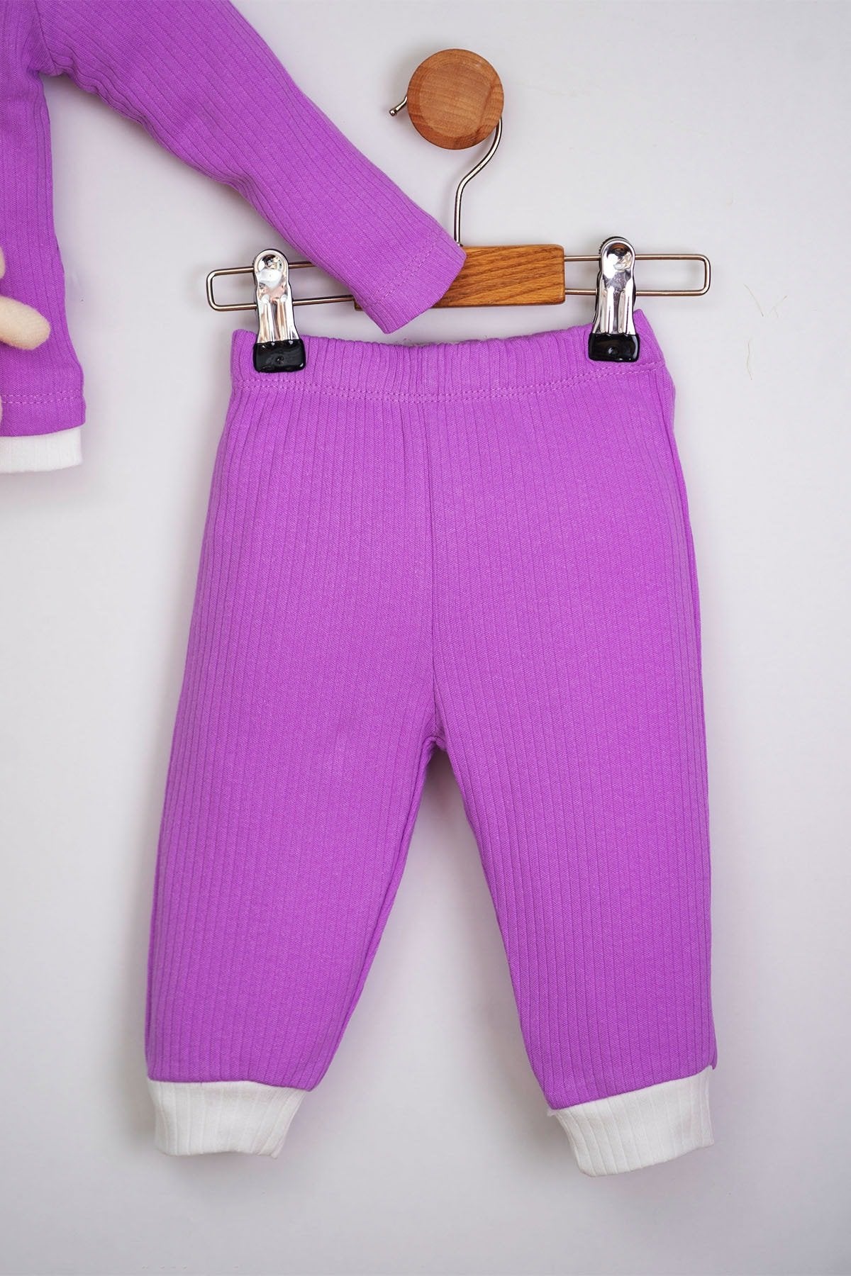 Oyuncak Ayılı 2 Parça Fitilli Kaşkorse Unisex Bebek Takım
