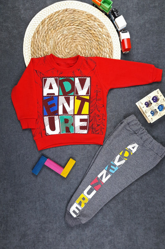 Adventure Baskılı 2'li Bebek Takım
