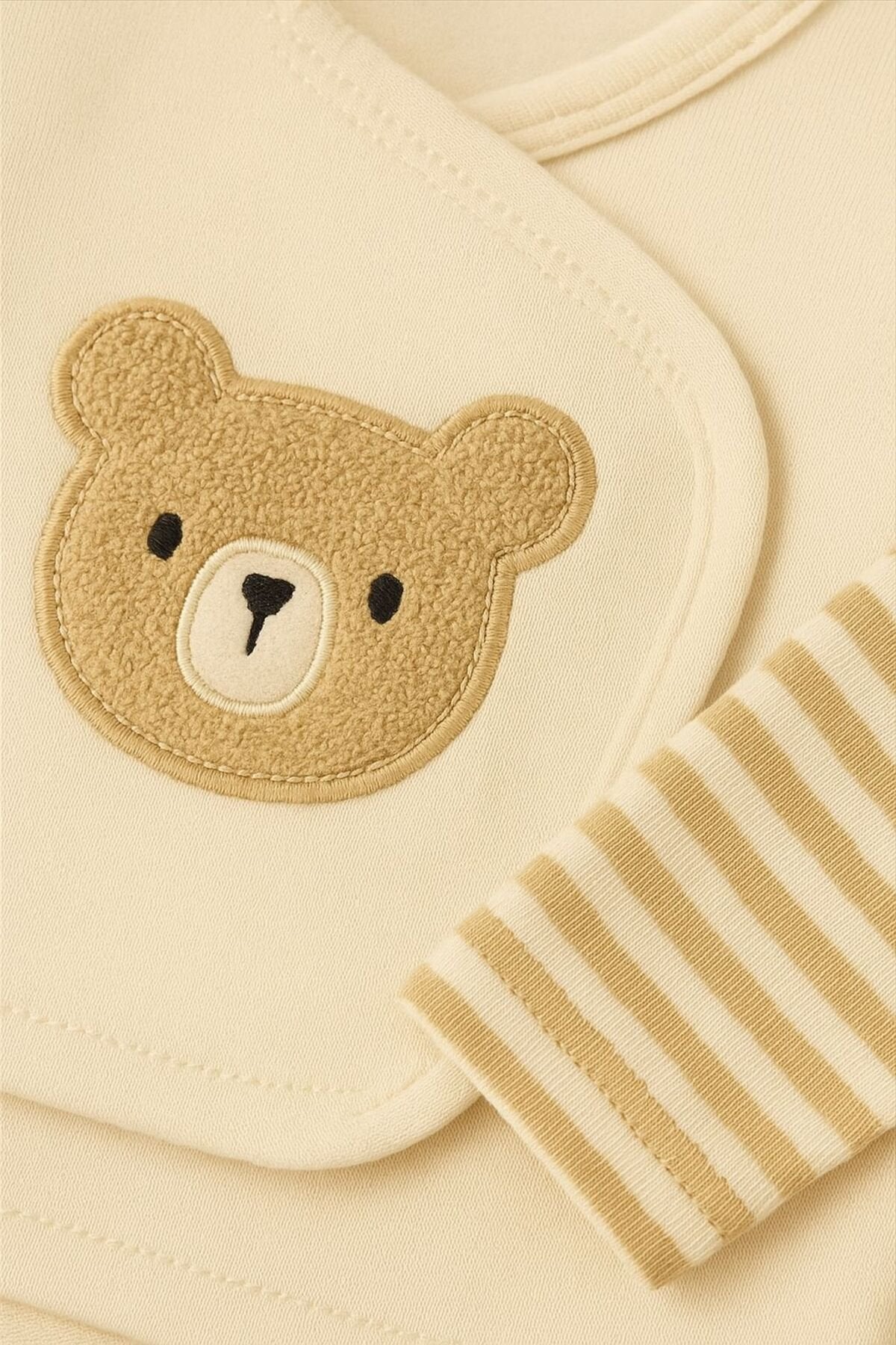 Fiyonklu Ayı Lüx Organik Yeni Doğan Hastane Çıkışı Kutulu Zıbın Seti