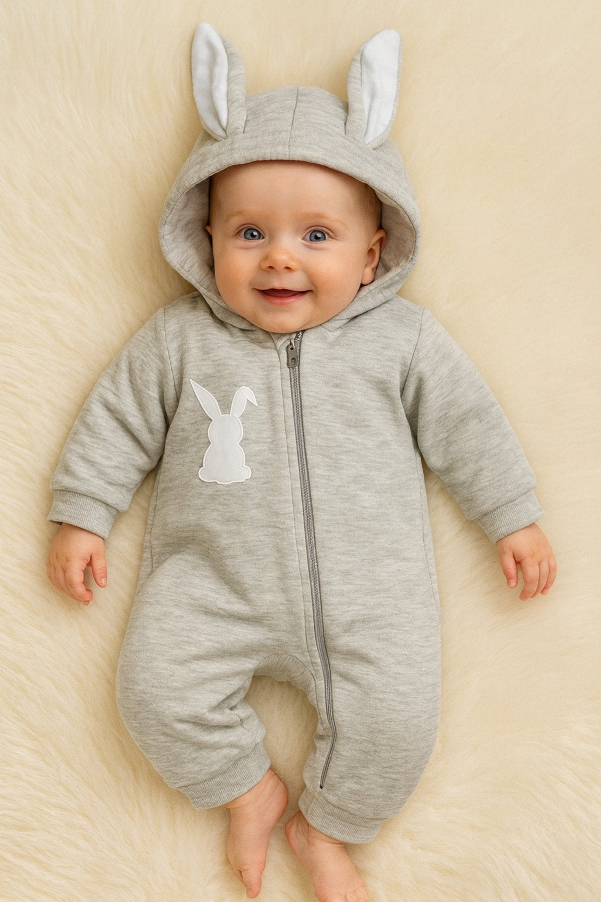 Tavşan Nakışlı  Kulaklı  Tulum