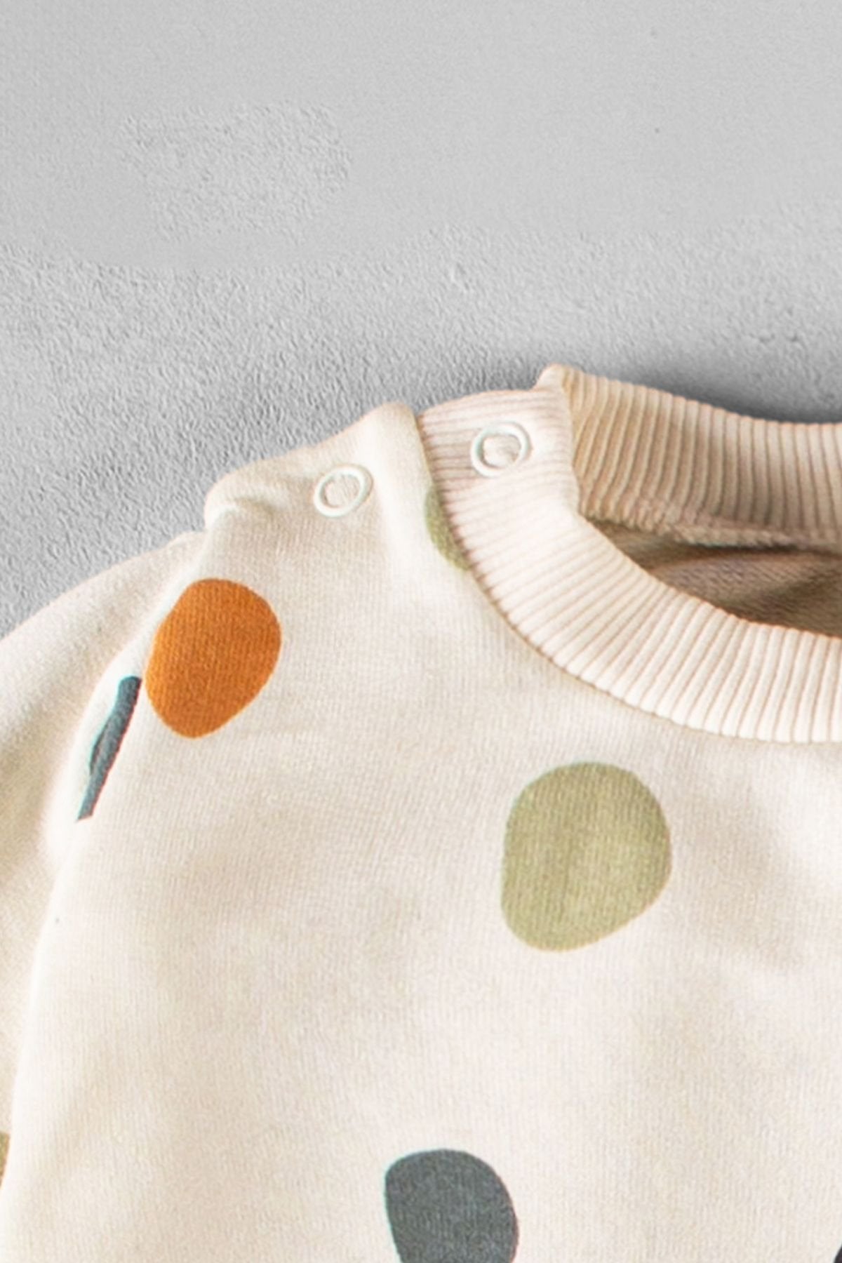 Organik Kumaş Desenli 2'li Unisex Bebek Takım