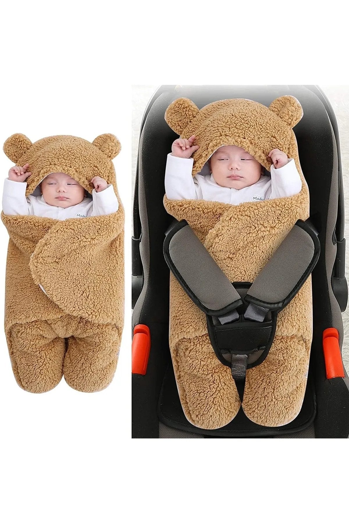 0 - 12 Ay Kulaklı Welsoft Dış Kundak Bebek Battaniye