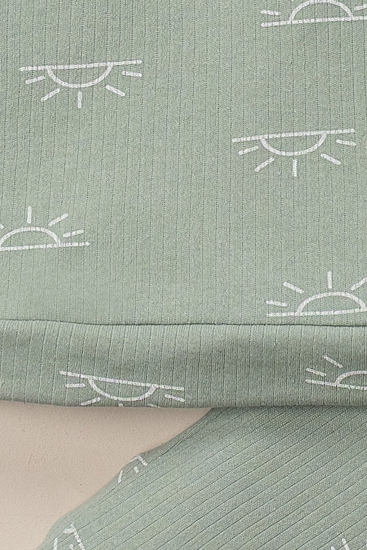 Alt Üst Güneş Desenli 2 li Bebek Takımı