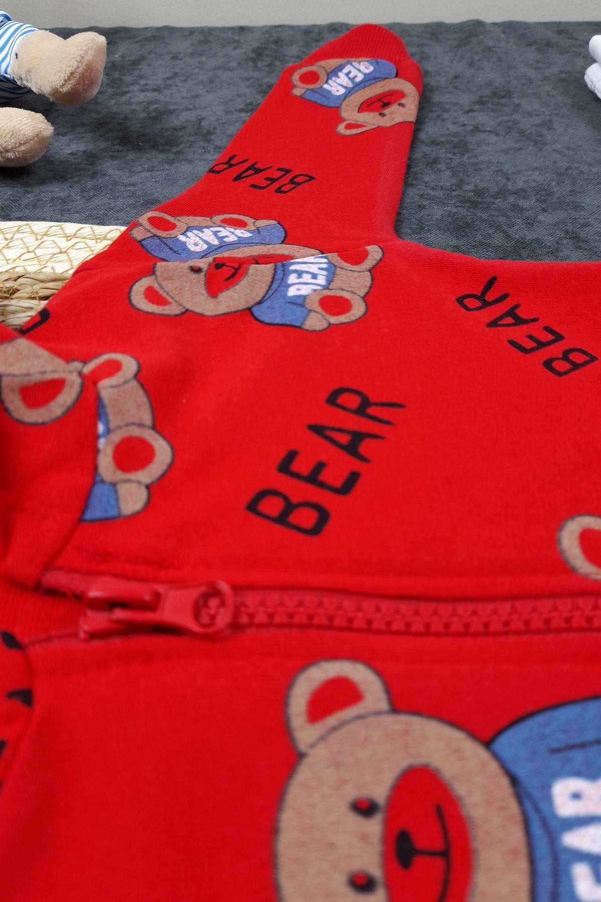 Bear Baskılı Bebek Takım 3'lü