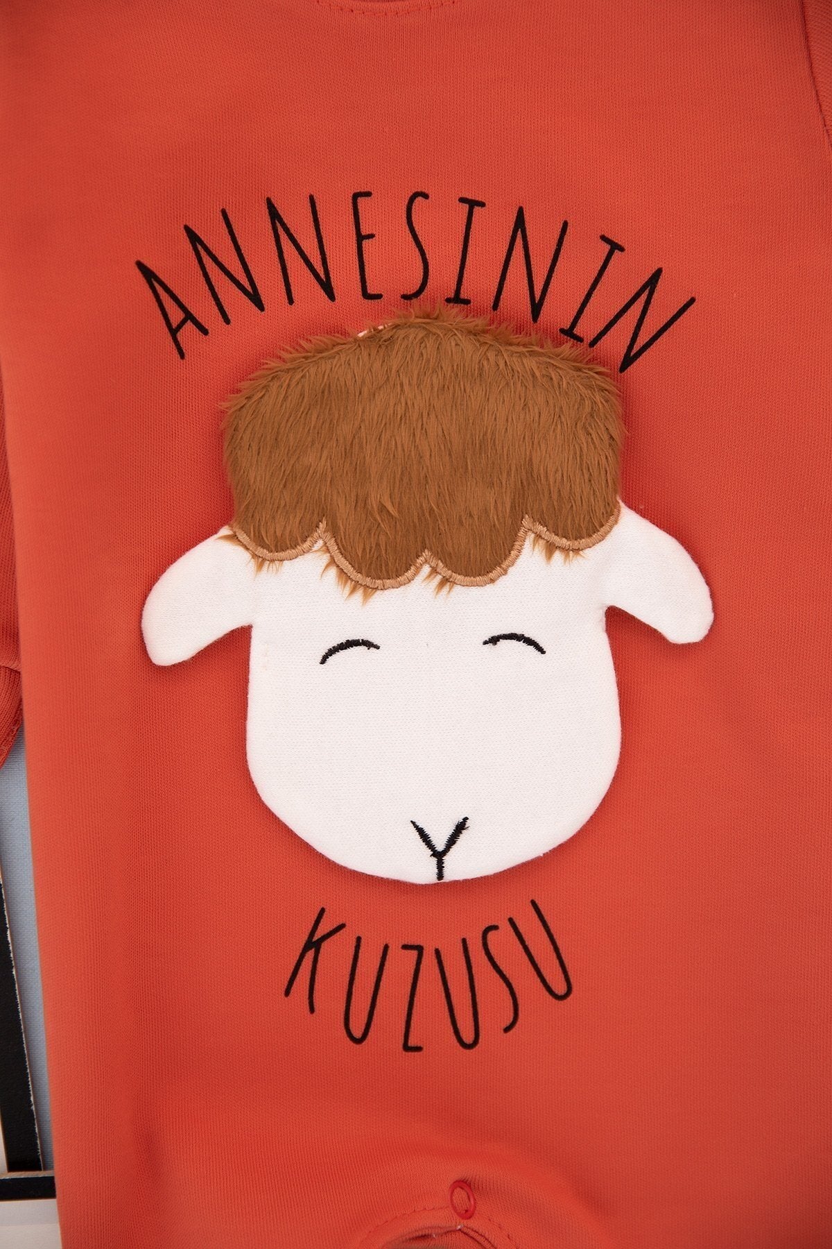 Annesinin Kuzusu Baskılı Pembe Bebek Takım