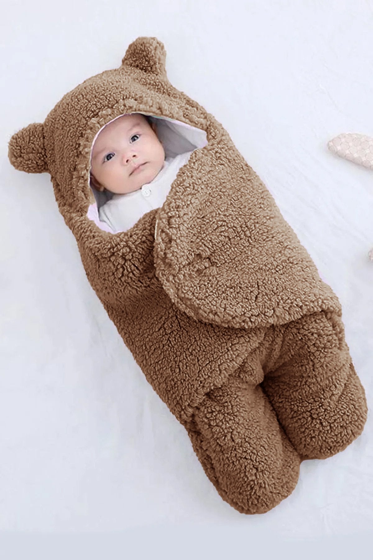 0 - 12 Ay Kulaklı Welsoft Dış Kundak Bebek Battaniye