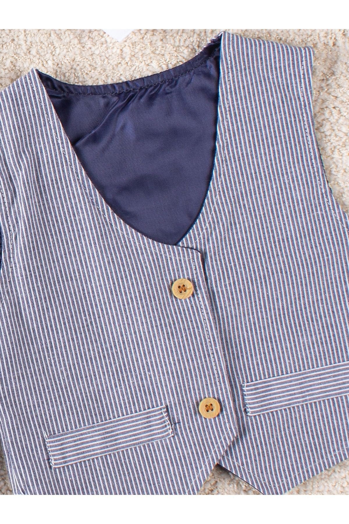 4 Parça Yelekli Gömlekli Erkek Çocuk Takım Elbise Özel Gün Kıyafeti