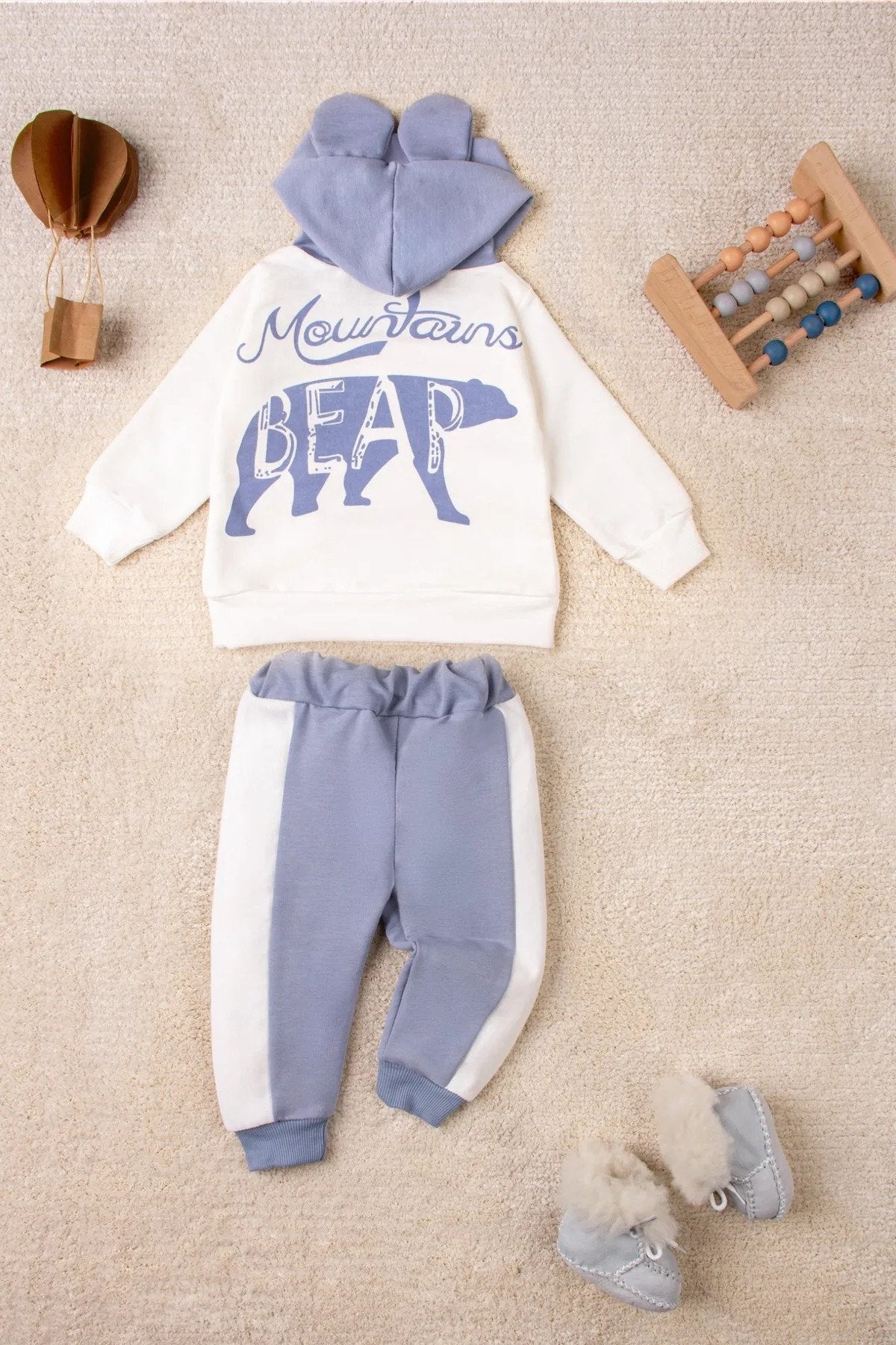 Bear Desenli 2'li Bebek Takım