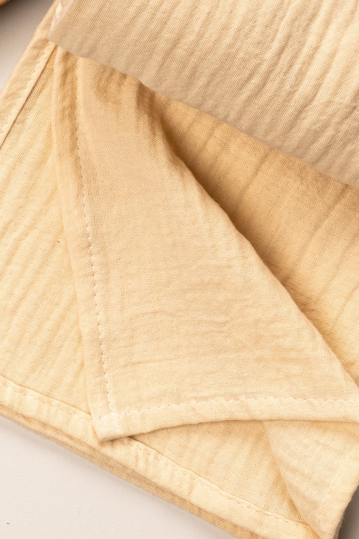 4 Kat Müslin Organik Pamuk 90x90 Naturel Bebek Çocuk Battaniye