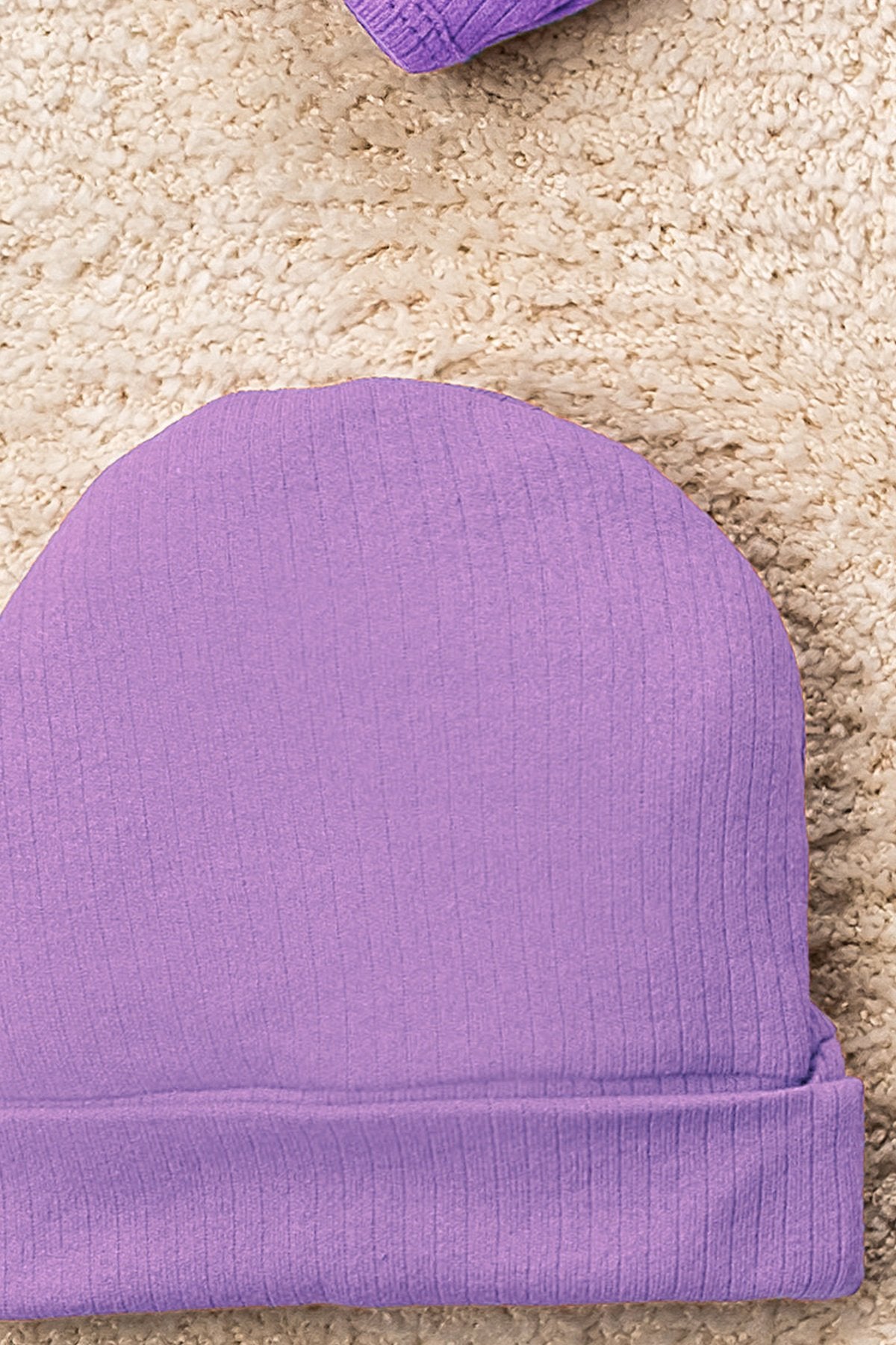 Düz Renk Organik Pamuk Kutulu 5 Parça Hastane Çıkış Seti