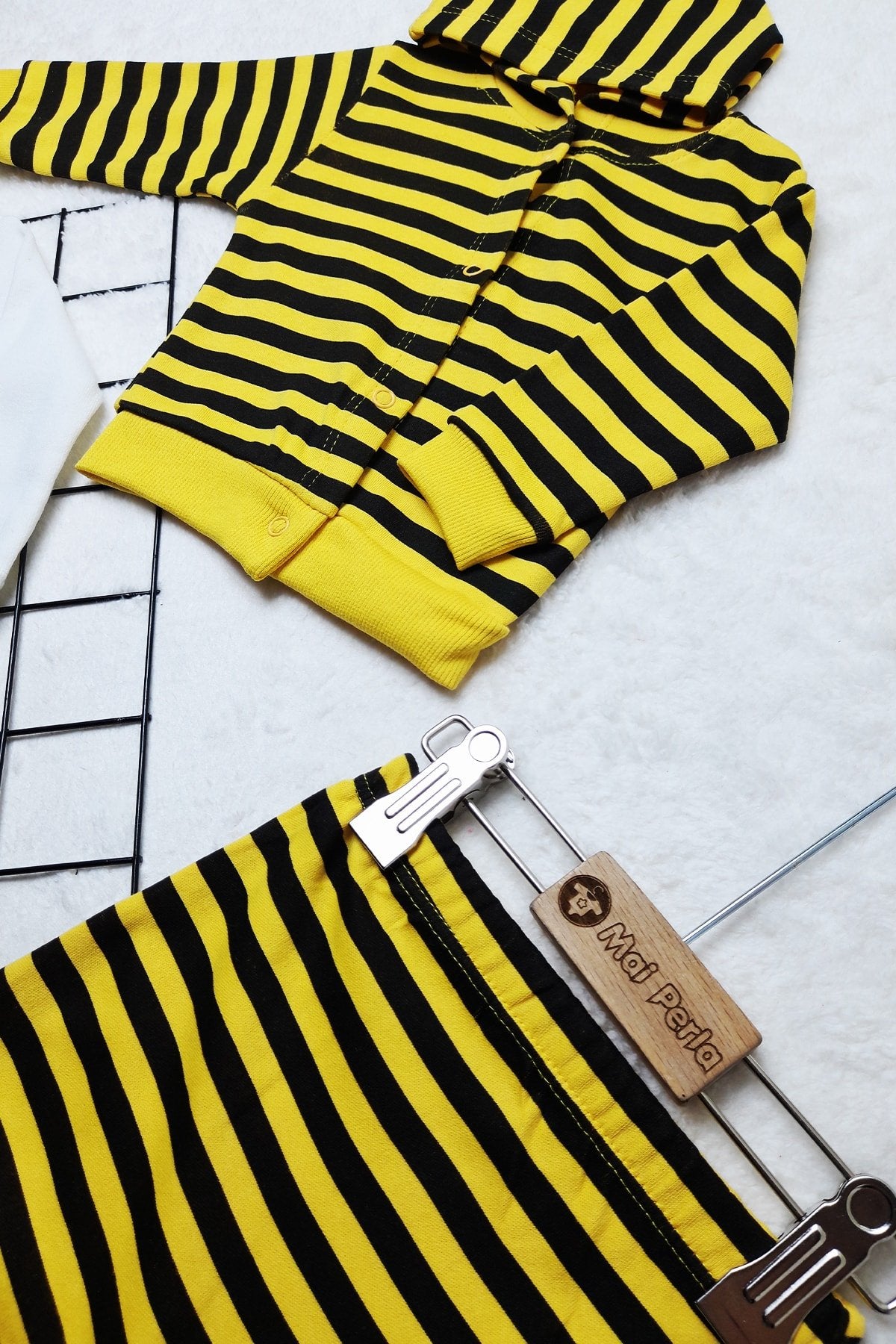 Uğur Böceği Desenli 3'lü Unisex Bebek Takım
