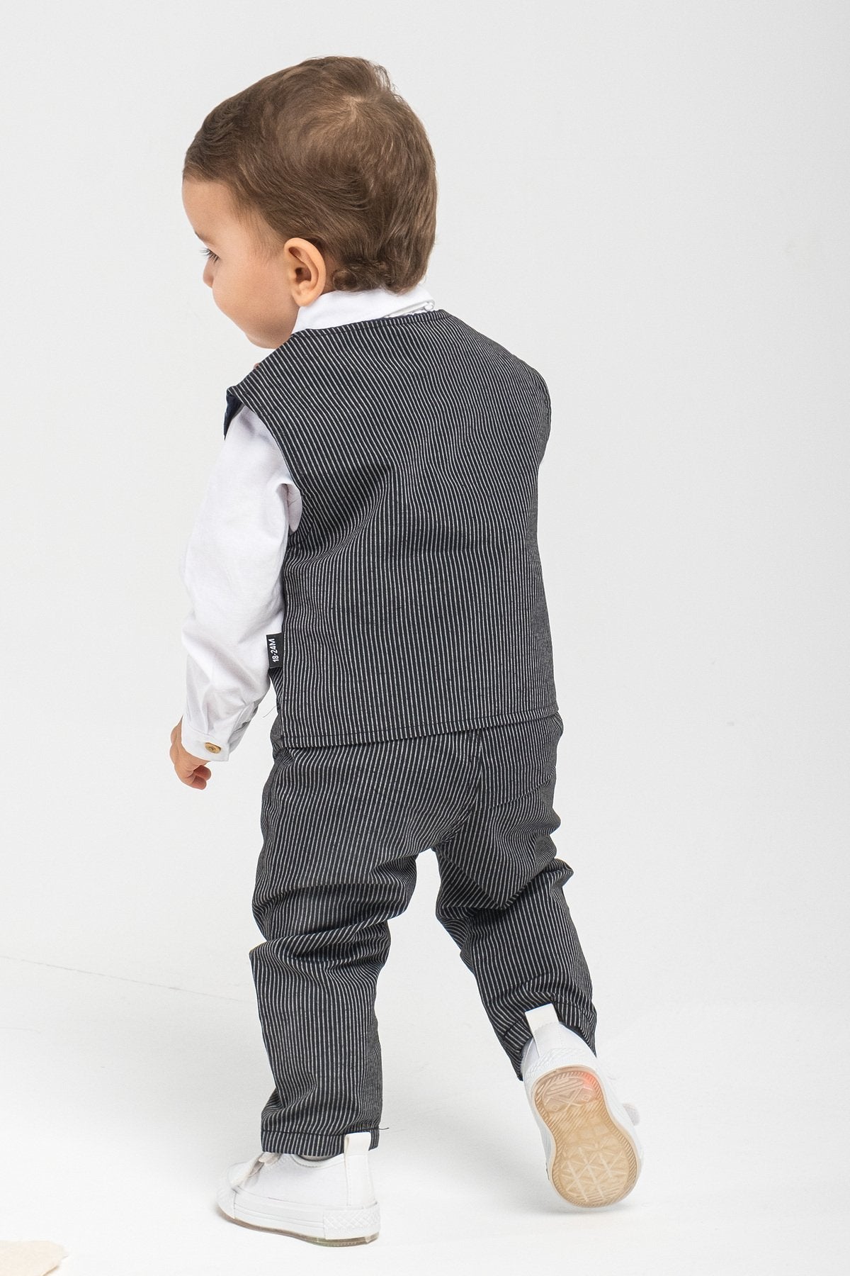 4 Parça Yelekli Gömlekli Erkek Çocuk Takım Elbise Özel Gün Kıyafeti