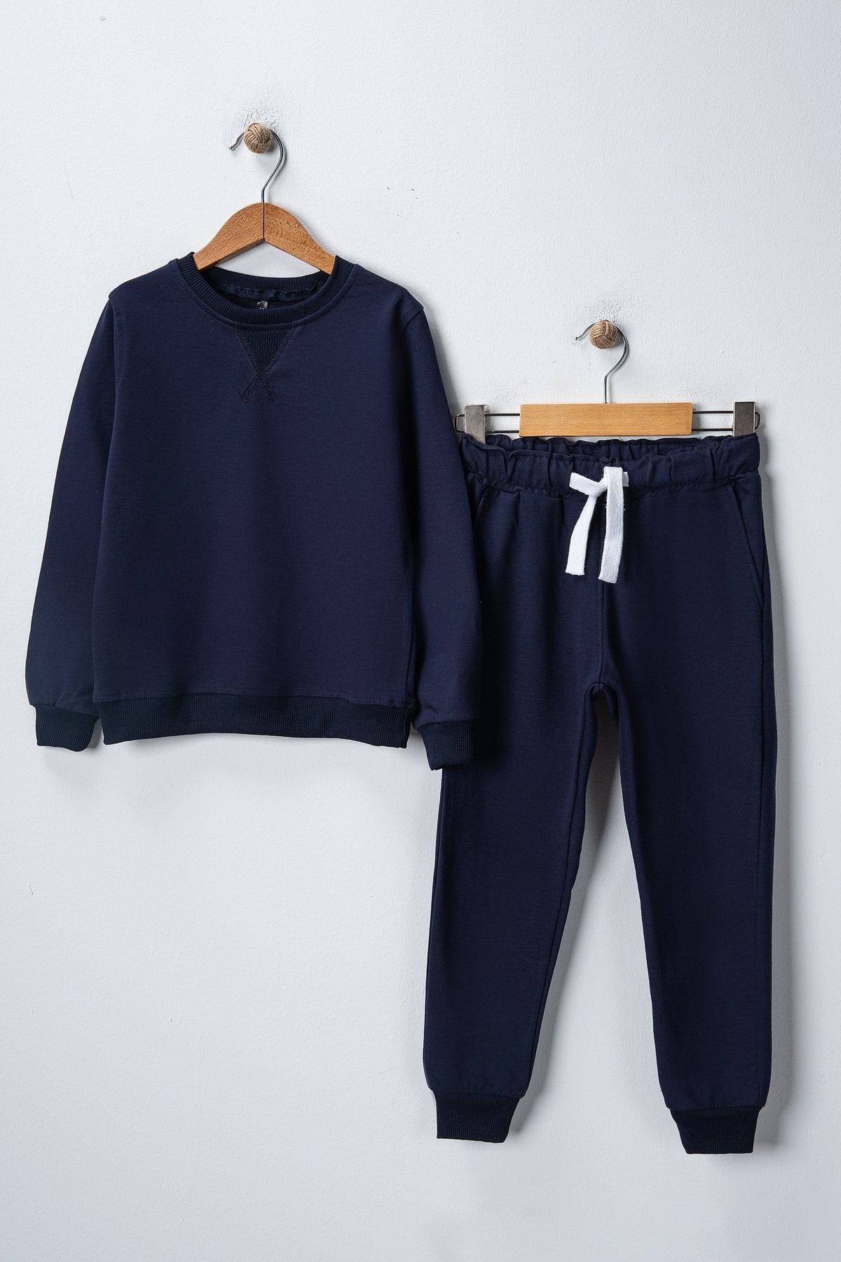 Düz Organik  Sweatshirt Takım 5-13 Yaş Çocuk Giyim